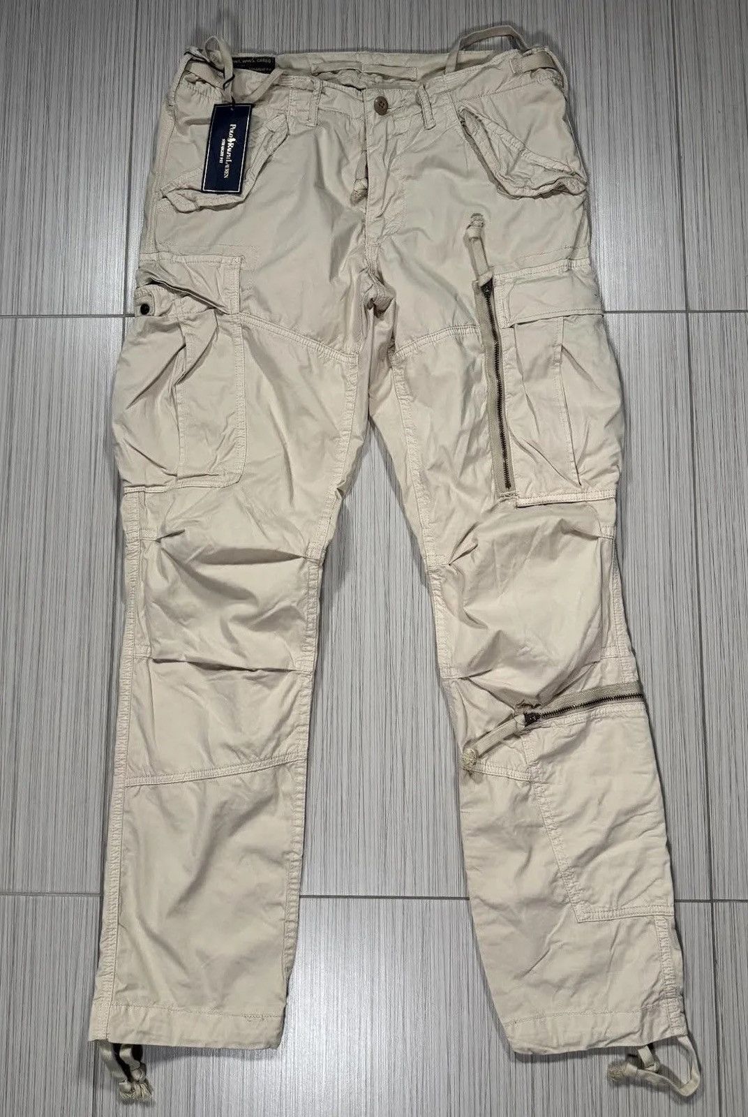Polo Ralph Lauren Polo Ralph Lauren Straight Fit Beige Cargo Pants (Size 34/32 Size US 34 / EU 50 - 2 Thumbnail