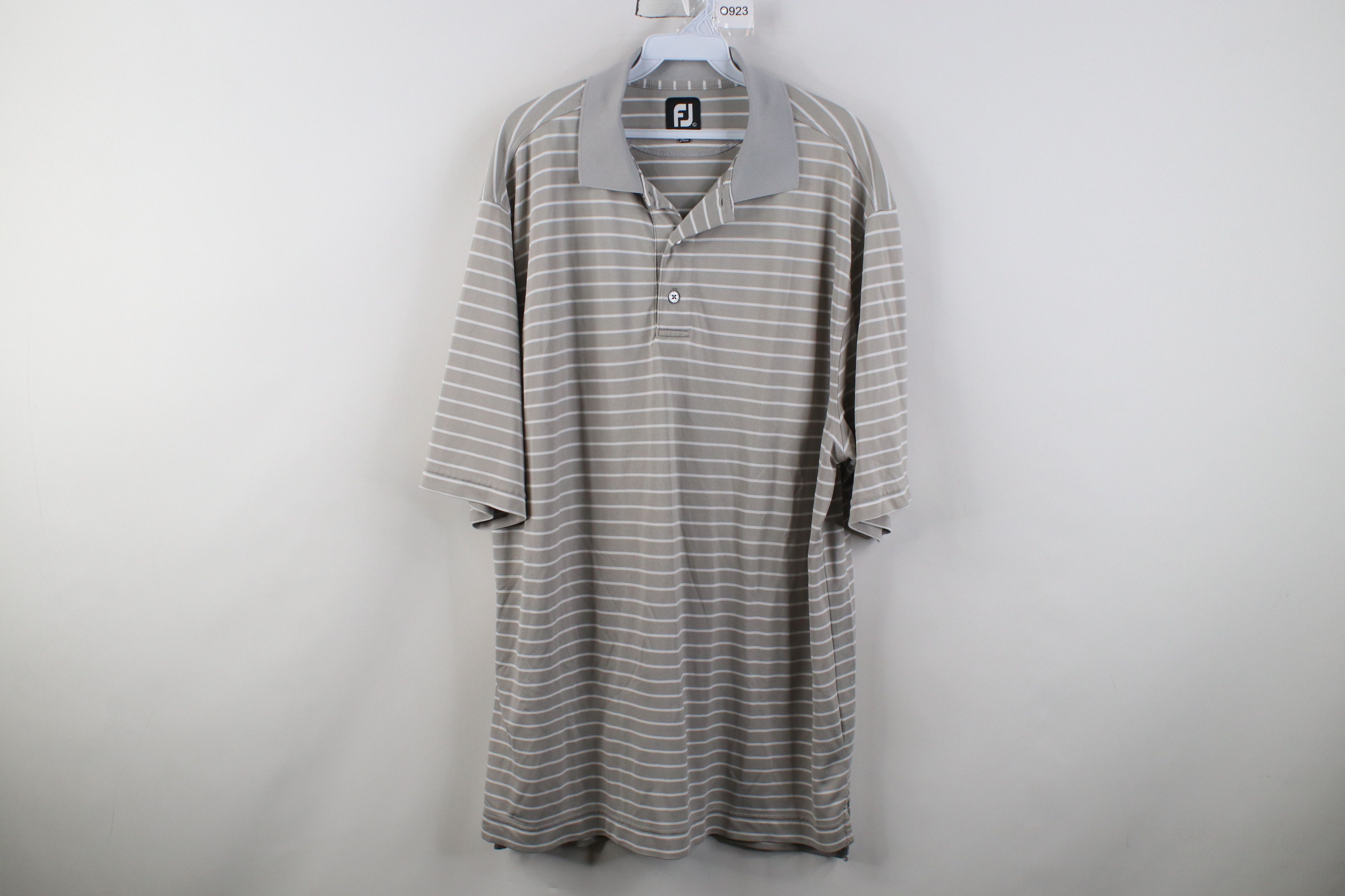 Footjoy FootJoy Embroidered Knit Collared Golf Polo Shirt Gray Size US L / EU 52-54 / 3 - 1 Thumbnail