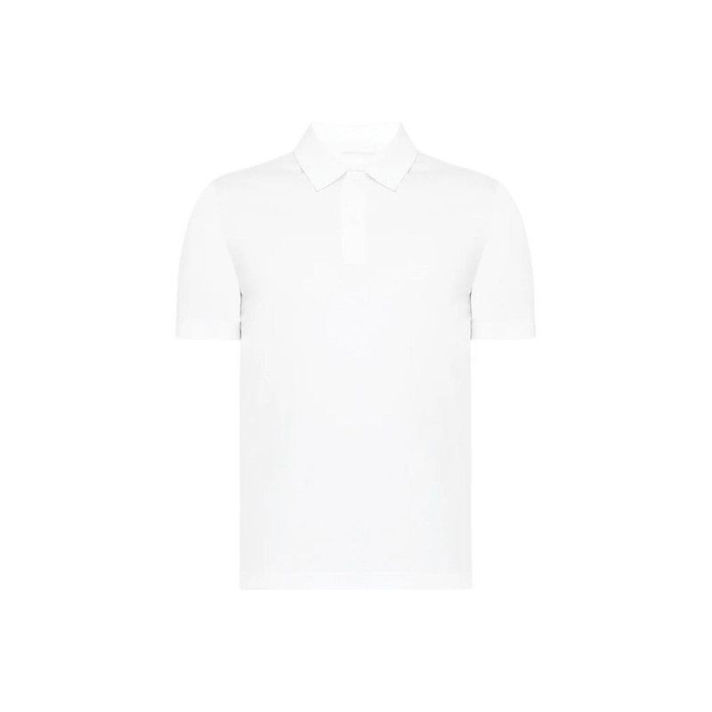 Prada Logo Embroidery Short Sleeve Polo Shirt-2506
