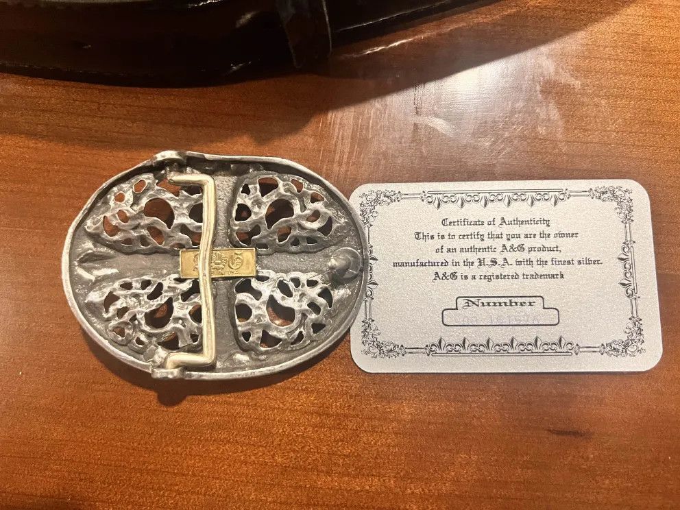 A&G Rock A&G Rock Oval Belt Buckle *Chrome Hearts Lookalike* Size ONE SIZE - 3 Thumbnail