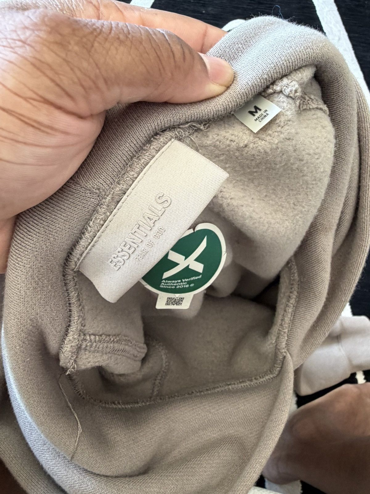 Essentials Essentials Taupe Hoody - Size M Size US M / EU 48-50 / 2 - 6 Thumbnail