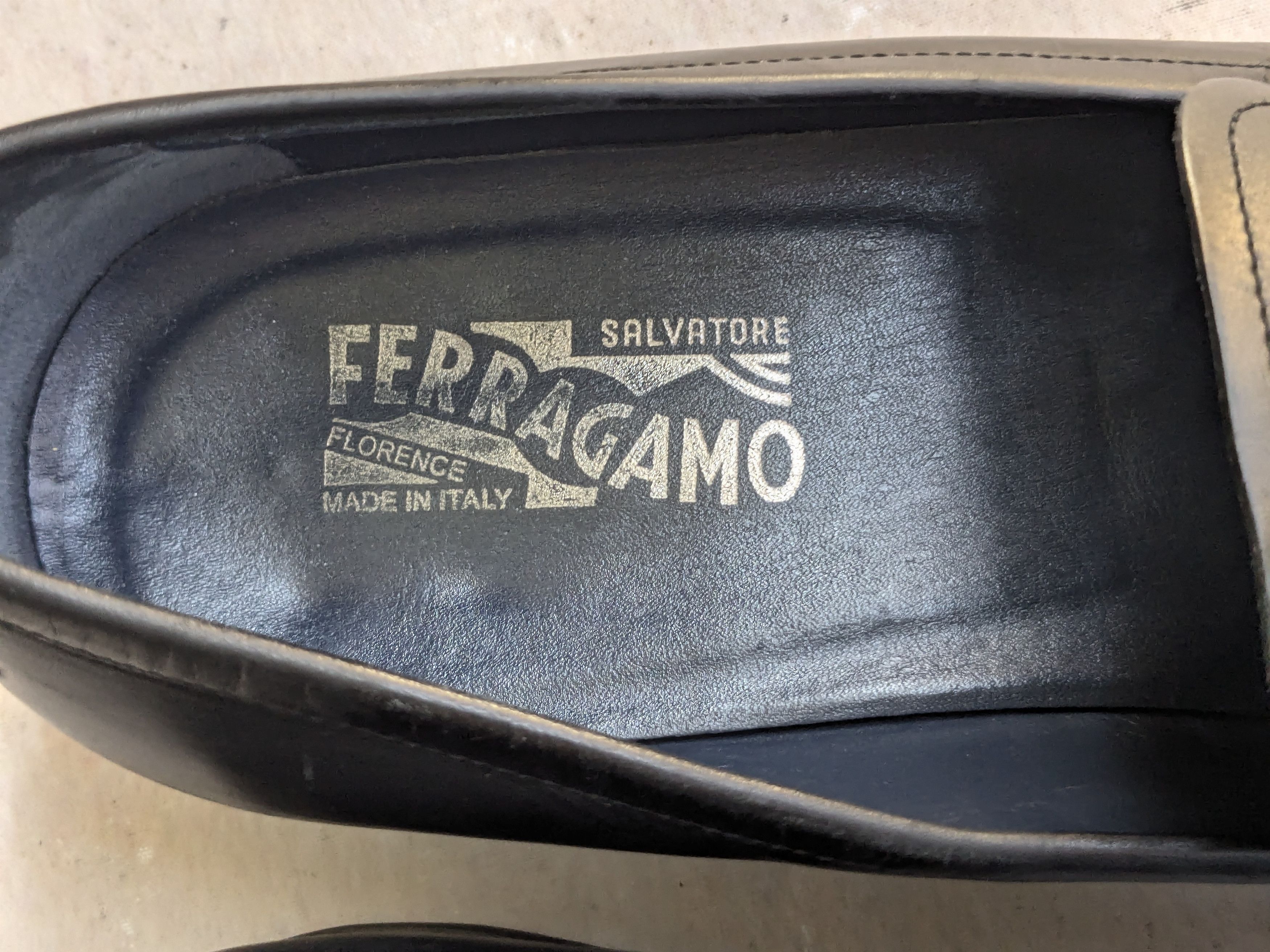 Salvatore Ferragamo × Vintage Salvatore Ferragamo Horsebit Loafers Black 14 D Snaffle Bit Size US 14 / EU 47 - 8 Thumbnail