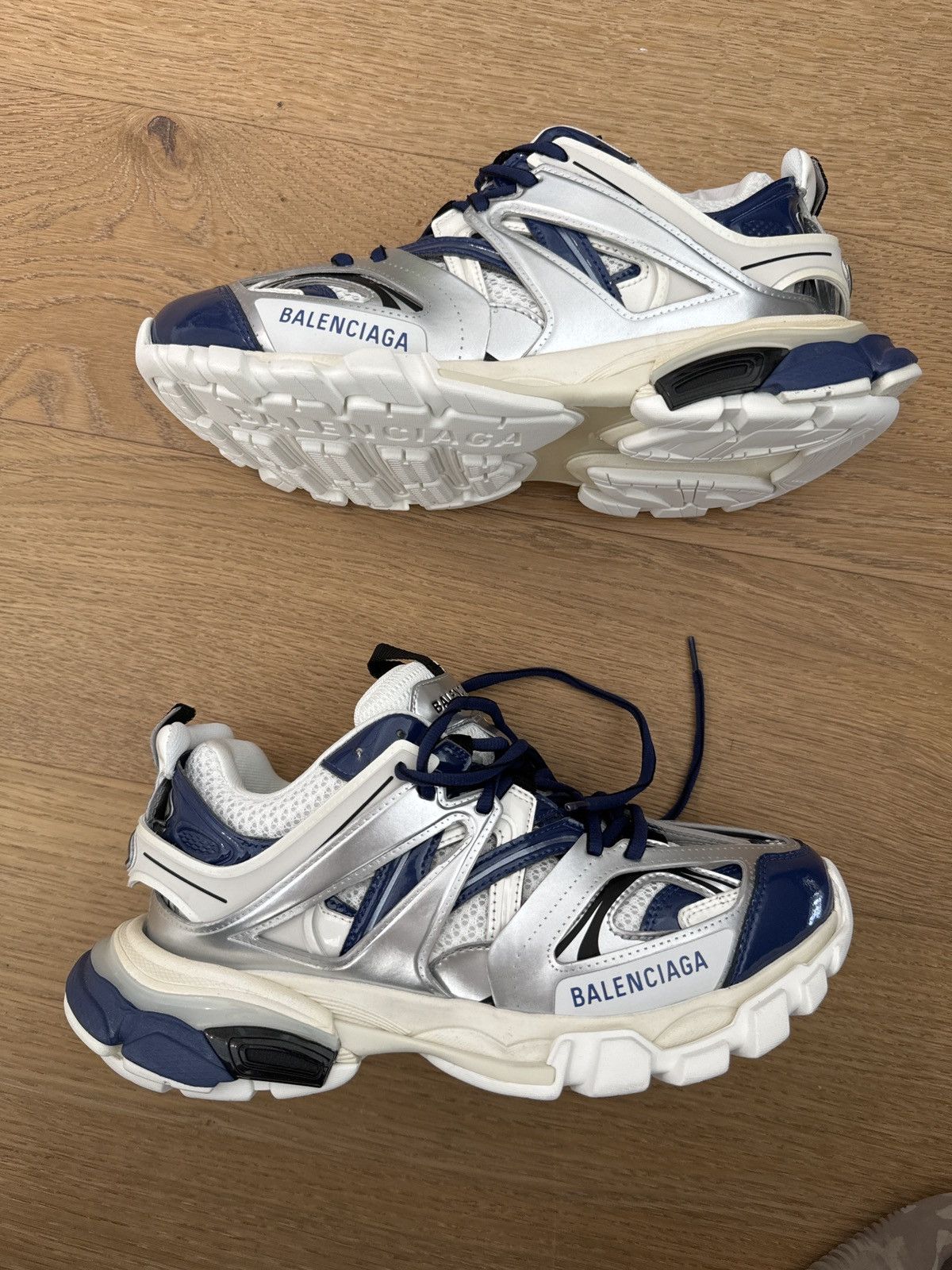 Balenciaga New Balenciaga Track LED Sneaker Metallic Silver