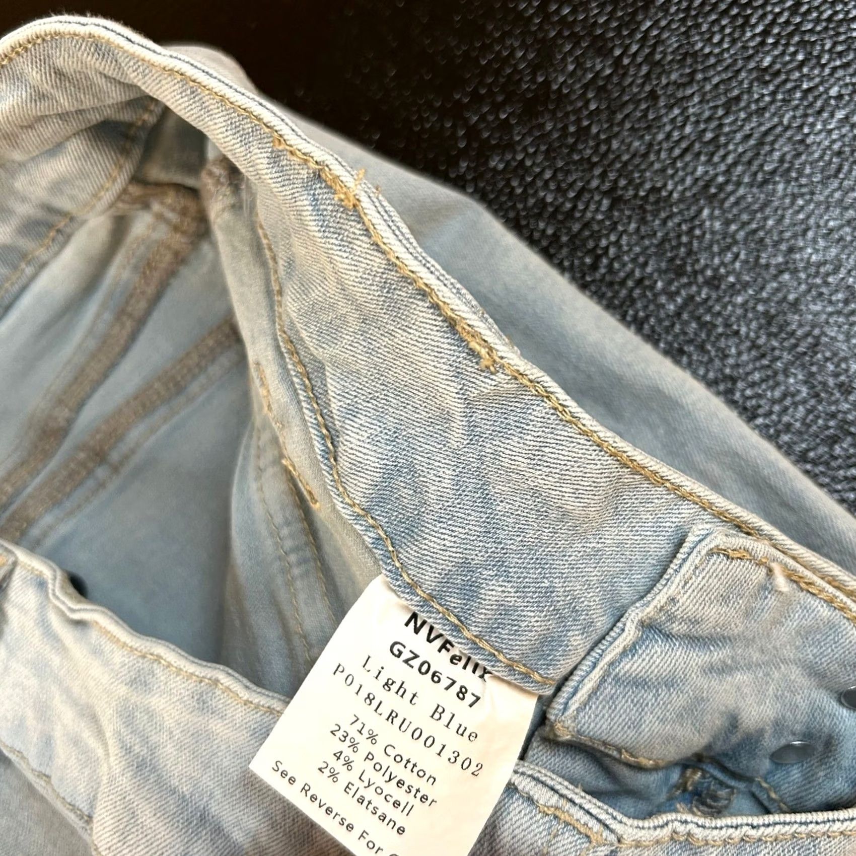 Vintage NVFelix Flare Jeans Womens Medium Light Blue High Rise Stretch Patch Pockets NWT Size 27" / US 4 / IT 40 - 7 Thumbnail