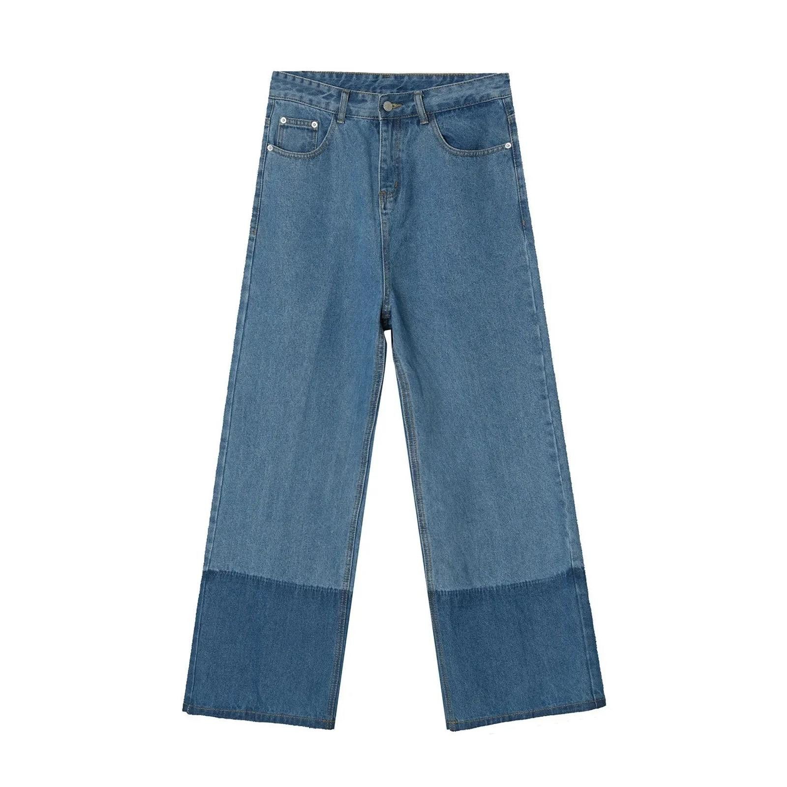 Jean × Vintage Contrast Hem Loose Fit Jeans Size US 32 / EU 48 - 8 Thumbnail