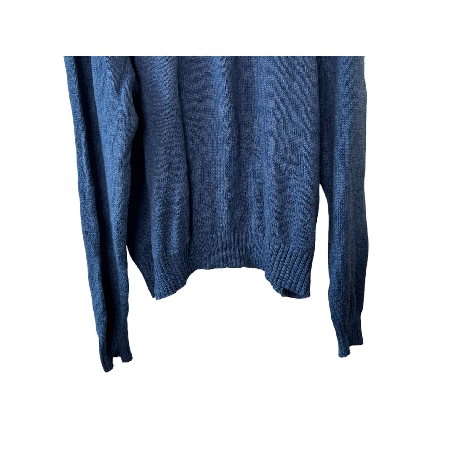 Ralph Lauren Polo Ralph Lauren Blue 1/4 Zip 100% Cotton Sweater Mens XXL Size US XXL / EU 58 / 5 - 3 Thumbnail