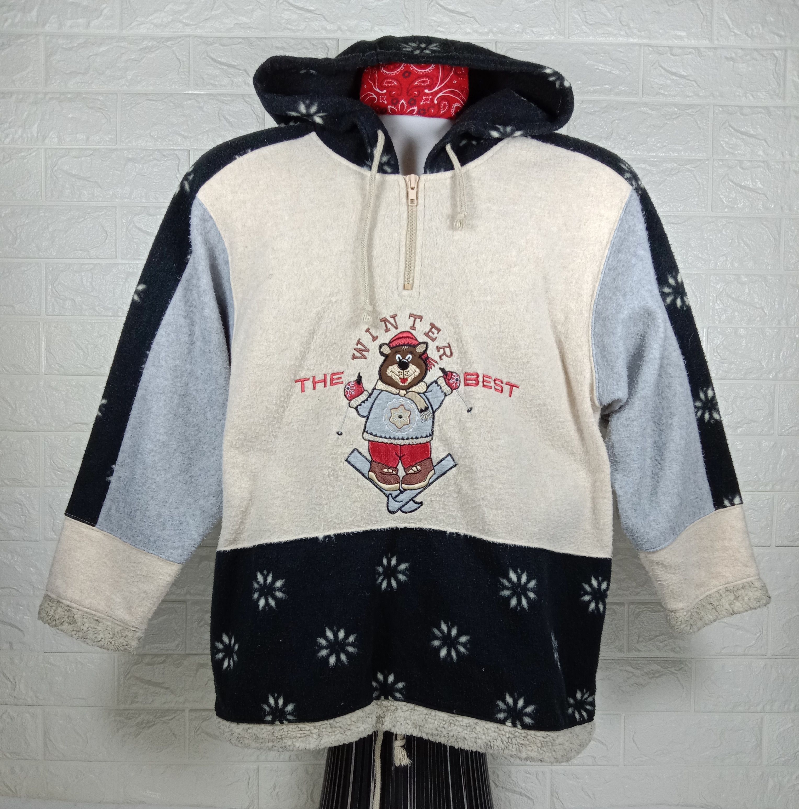 Japanese Brand Vintage CU-CULU The Best Winter Hoodie Sweatshirt Size US L / EU 52-54 / 3 - 1 Thumbnail