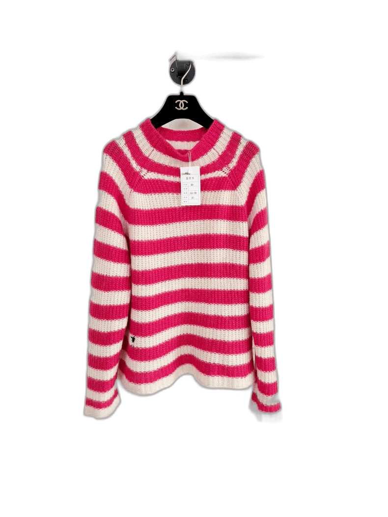 Dior New Dior Striped Sweater with Tag Size L / US 10 / IT 46 - 1 Thumbnail