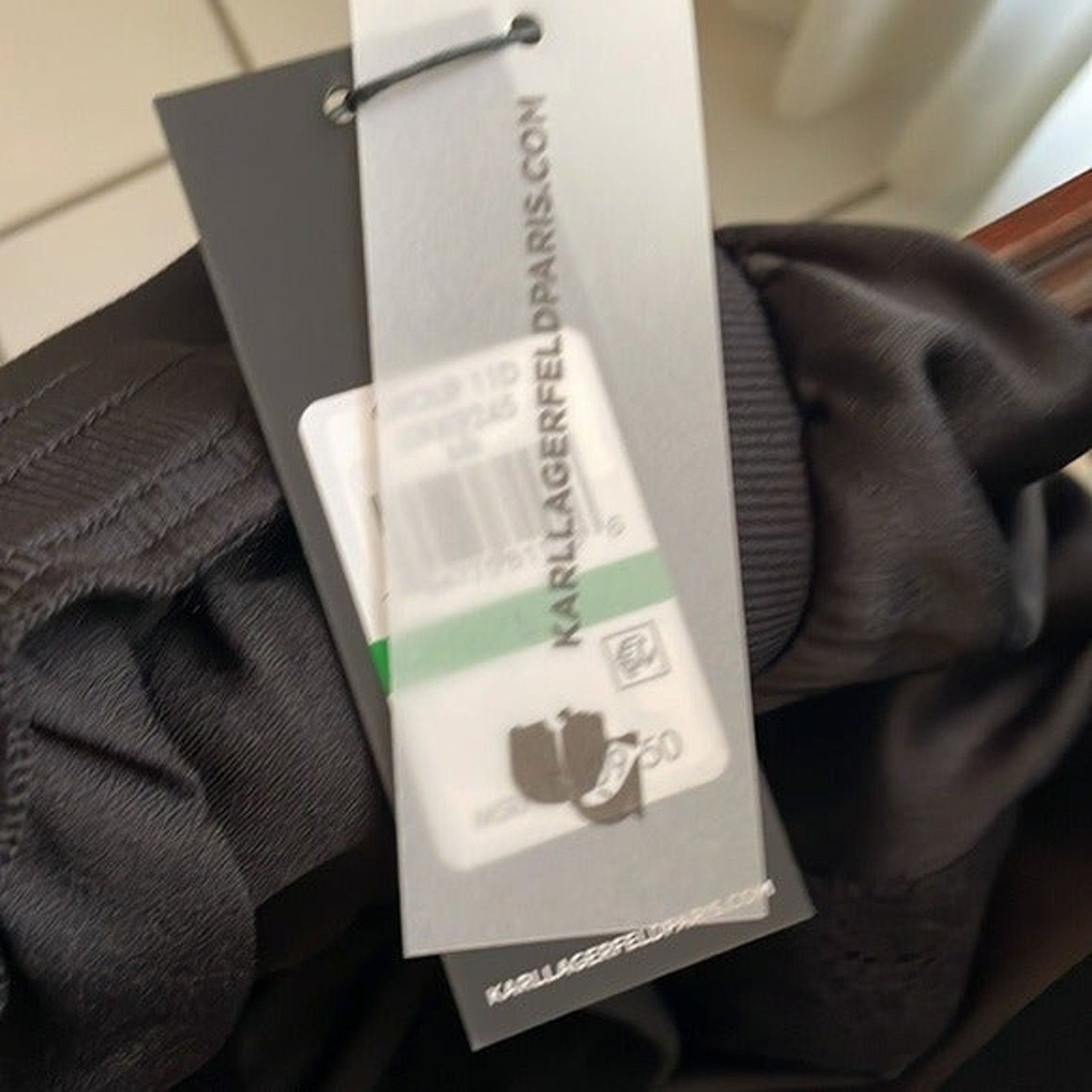 Karl Lagerfeld Karl Lagerfeld Satin Joggers Lace Trim Back Drawstring M Size 30" / US 8 / IT 44 - 5 Thumbnail