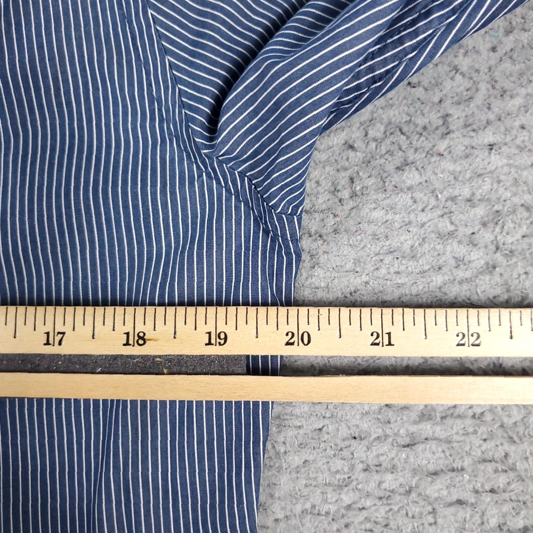Abercrombie & Fitch VINTAGE Abercrombie & Fitch Shirt Mens Small Blue Striped Button-Up Long Sleeve Size US S / EU 44-46 / 1 - 6 Thumbnail