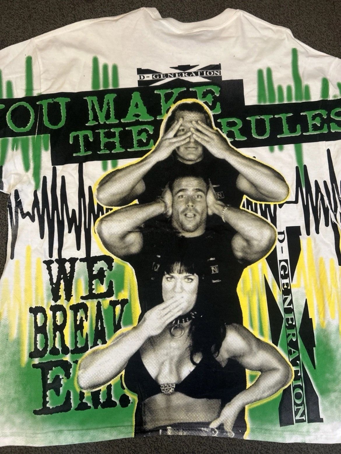 WWF D-Generation X T Shirt Rare Modern All Over Print 2XL WWF Size US XXL / EU 58 / 5 - 5 Thumbnail