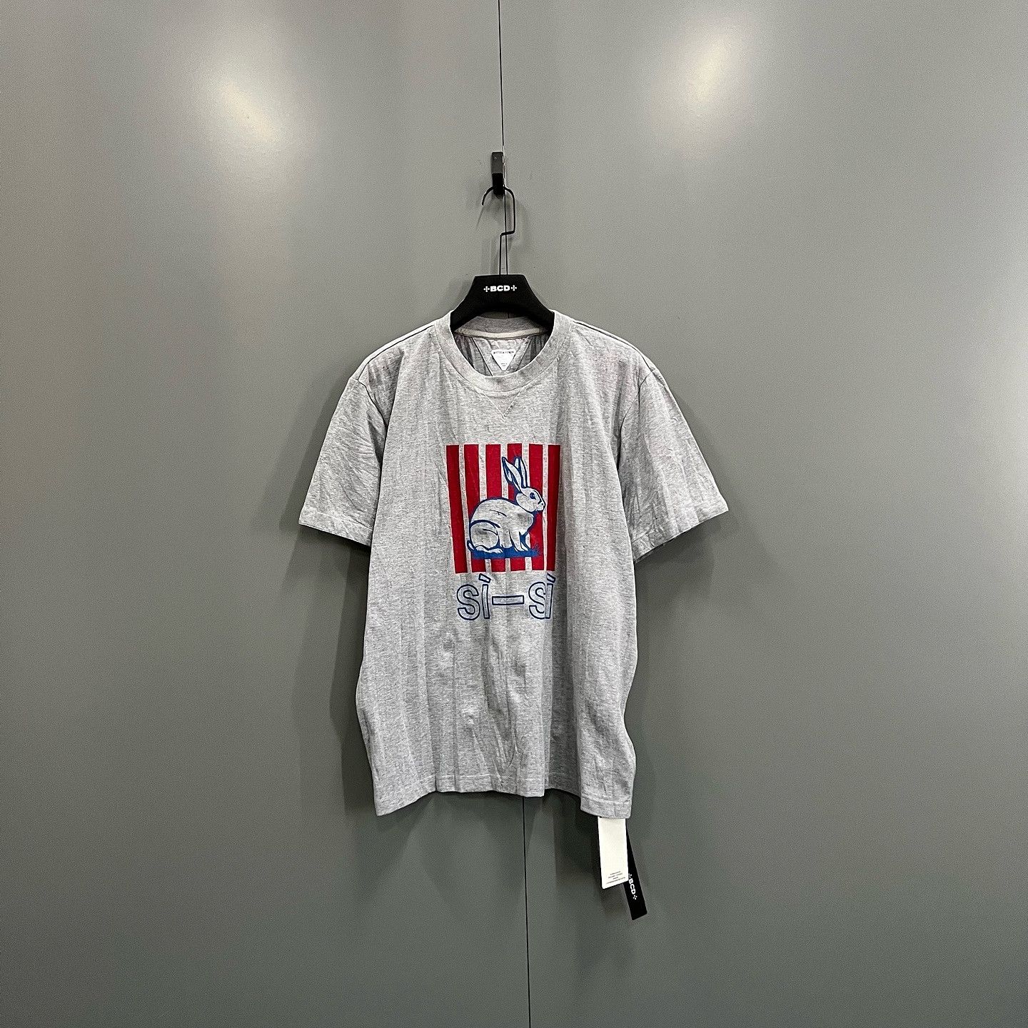 Bottega Veneta Bottega Veneta Rabbit Graphic T-Shirt Gray Size S Size US S / EU 44-46 / 1 - 1 Thumbnail