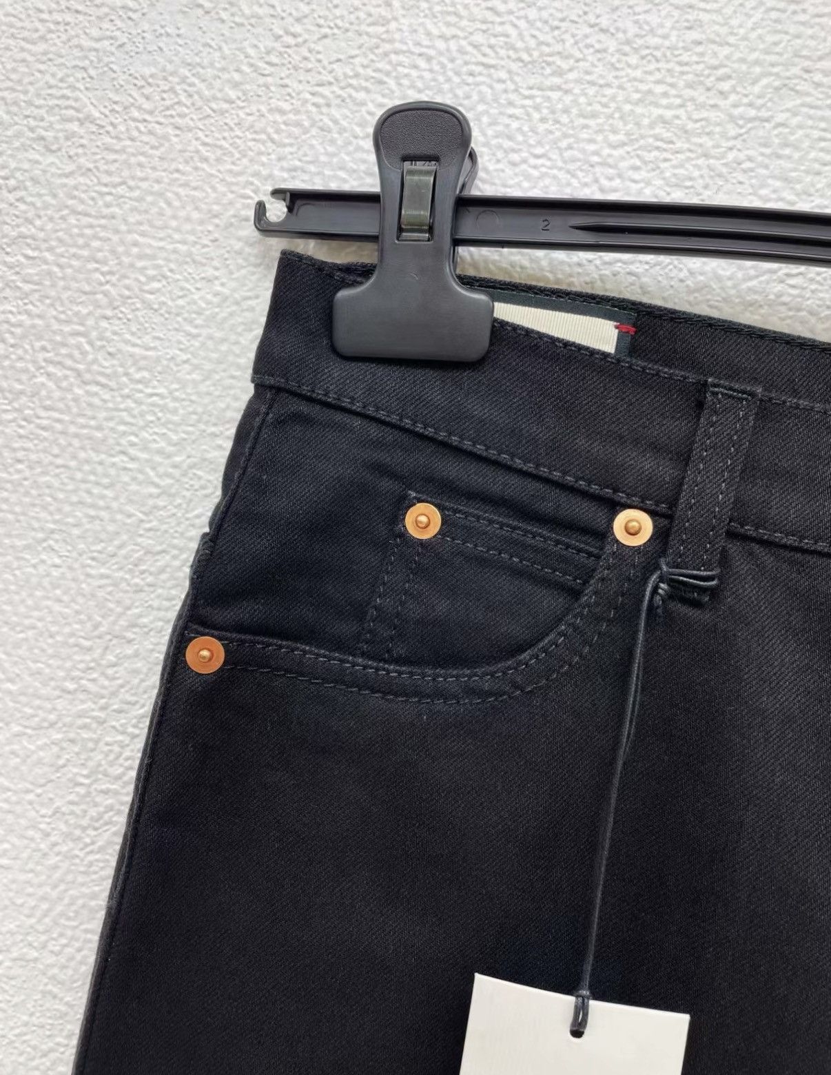 Gucci GUCCI High Waist Skinny Black Stretch Jeans J30 Size US 29 - 3 Thumbnail