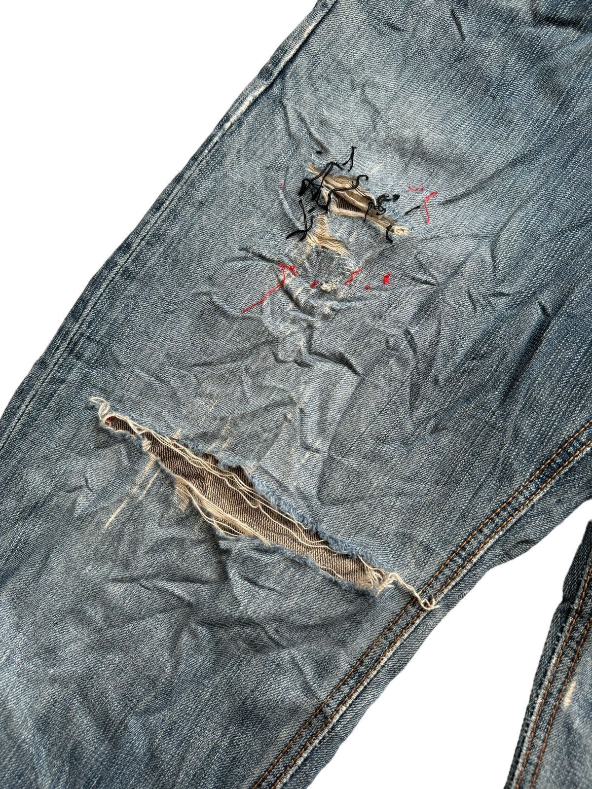 Edwin Vintage Edwin 503 Premium Distressed Jeans Size US 34 / EU 50 - 8 Thumbnail