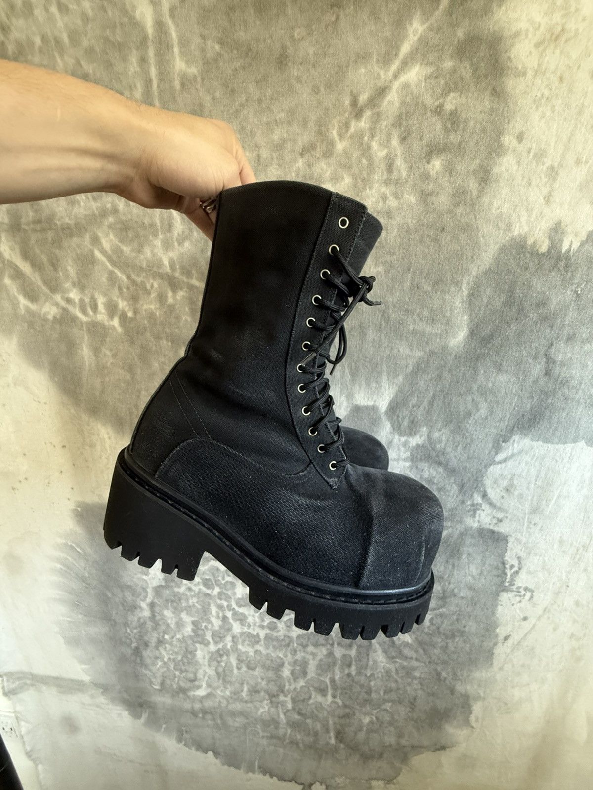 Balenciaga Stomper Canvas boot 41 BALENCIAGA STOMPER BOOTIE canvas 41