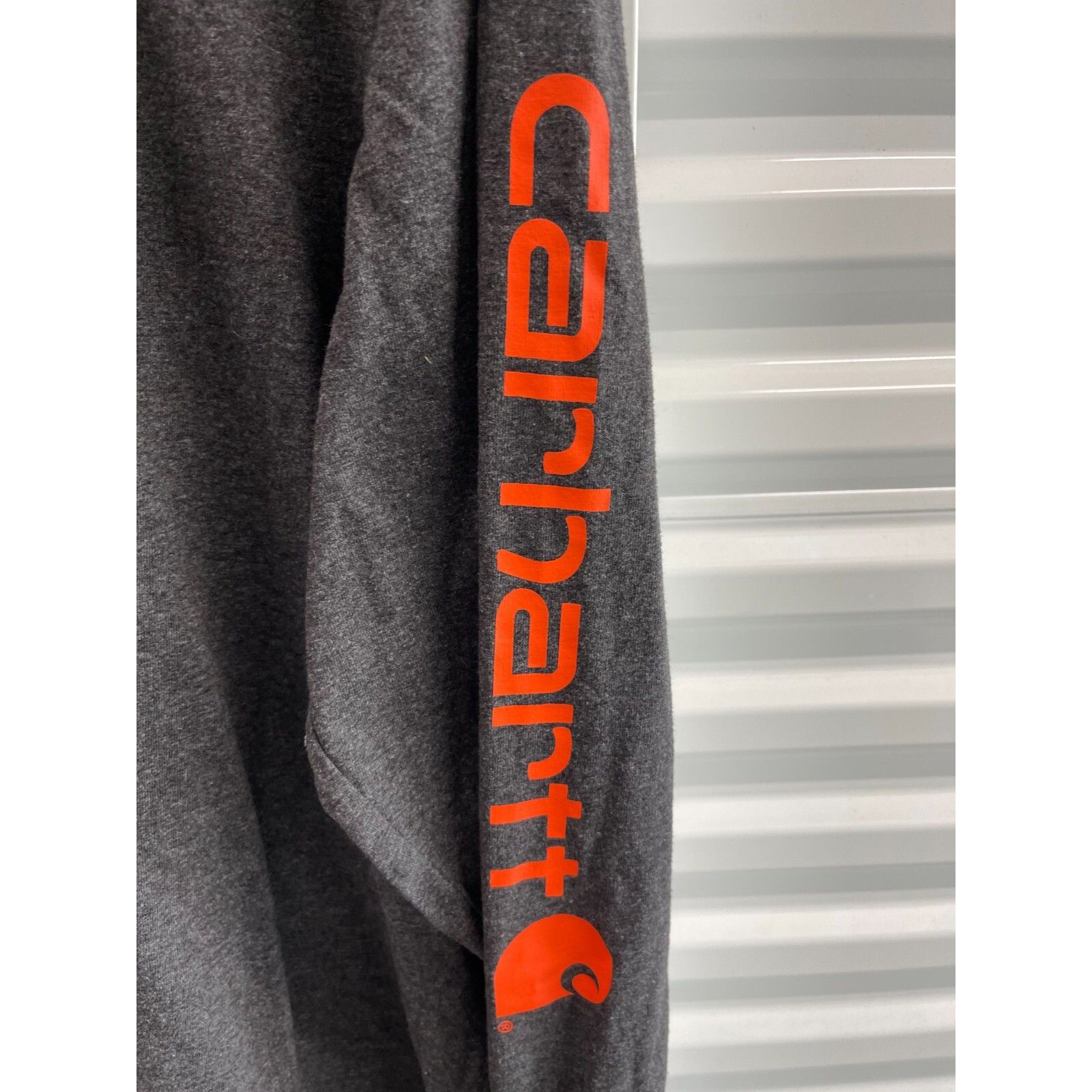 Carhartt VTG 90S Y2K CARHARTT GREY ORANGE LOGO LONG SLEEVE SZ XL MENS Size US XL / EU 56 / 4 - 2 Thumbnail