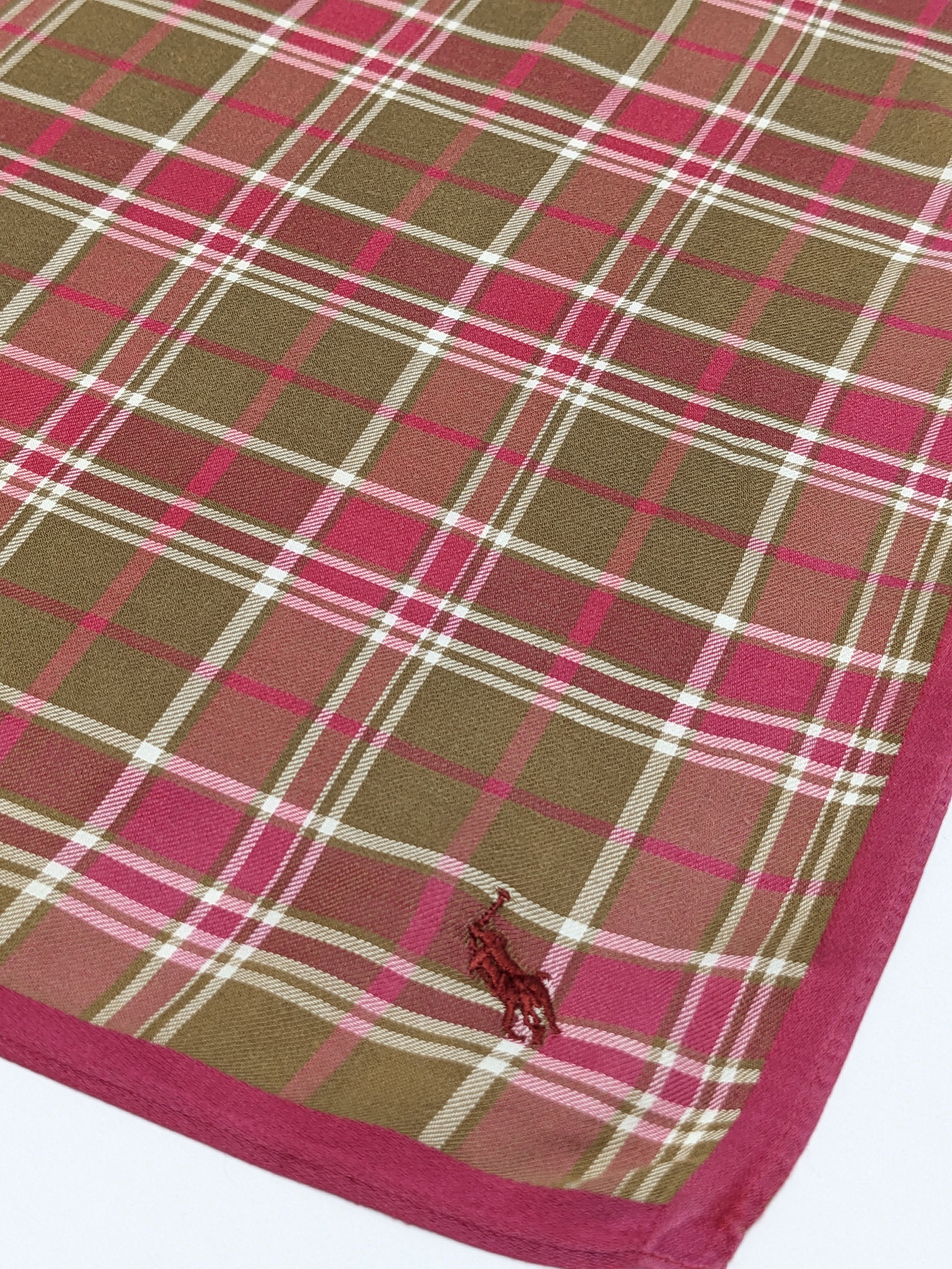 Polo Ralph Lauren Vintage Polo Ralph Lauren Plaid Handkerchief Size ONE SIZE - 2 Thumbnail