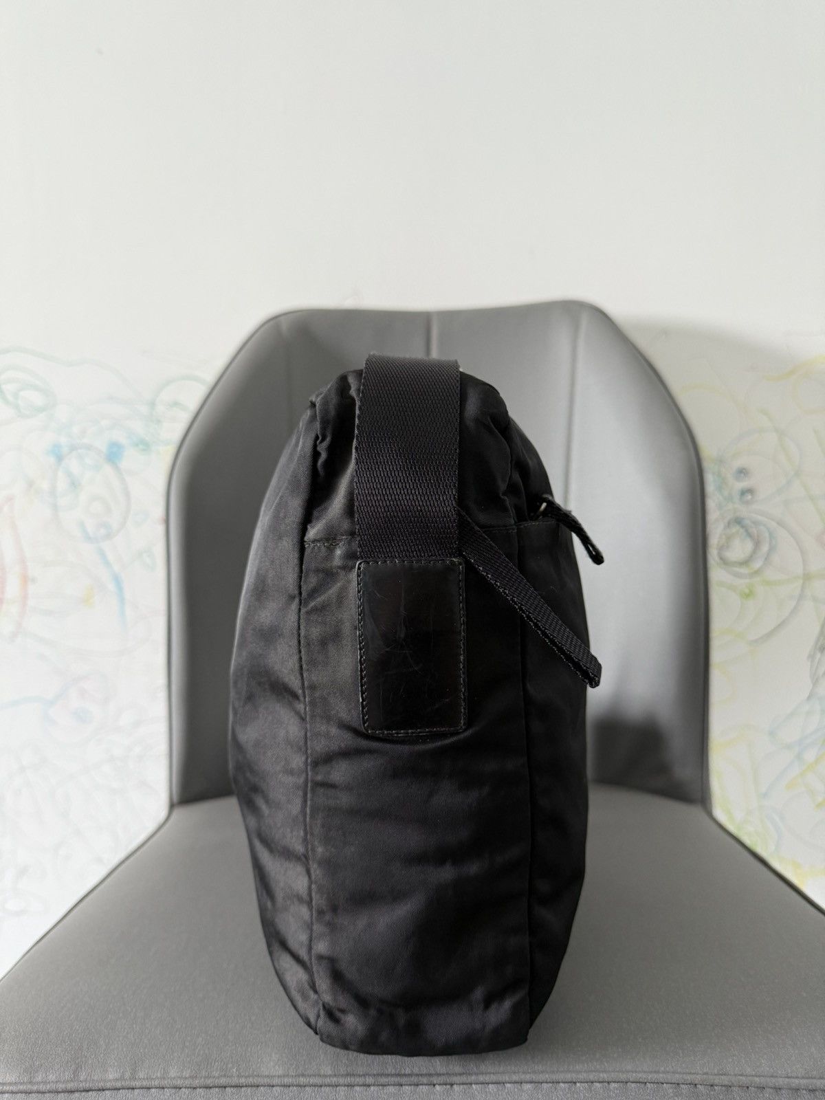Prada Vintage Prada Black Medium Crossbody Sling Bag Size ONE SIZE - 6 Thumbnail