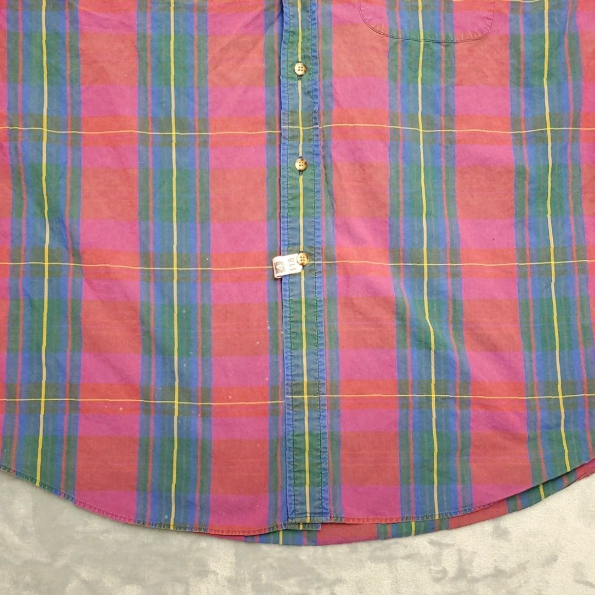 Abercrombie & Fitch VINTAGE Abercrombie & Fitch Shirt Mens XL Pink Plaid Button-Up 100% Cotton Casual Size US XL / EU 56 / 4 - 2 Thumbnail