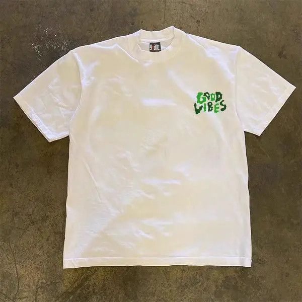 Japanese Brand Kihara x Kamon White Loose Letter Print Short Sleeve T-Shirt Size US M / EU 48-50 / 2 - 8 Thumbnail