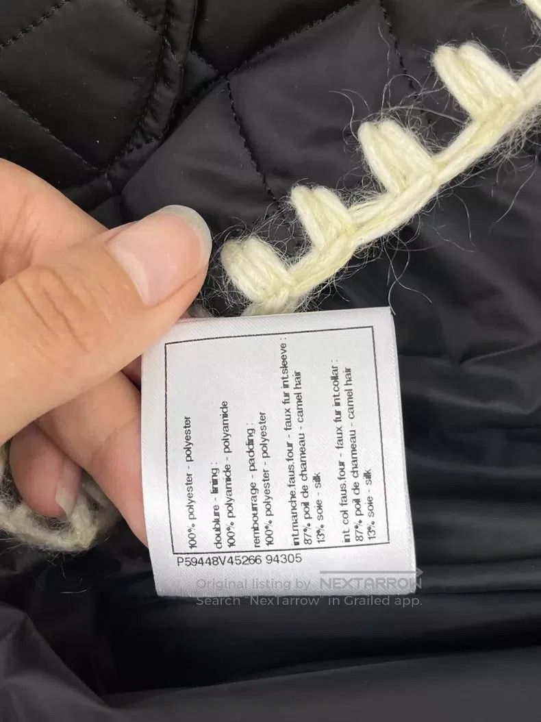Chanel Chanel Ski series black diamond-patterned cotton suit coat Size XS / US 0-2 / IT 36-38 - 7 Thumbnail