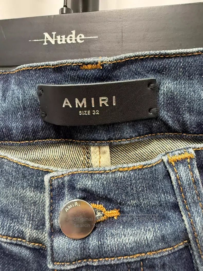 Amiri Amiri Slim Fit Destroyed Denim Pants Size US 32 / EU 48 - 6 Thumbnail