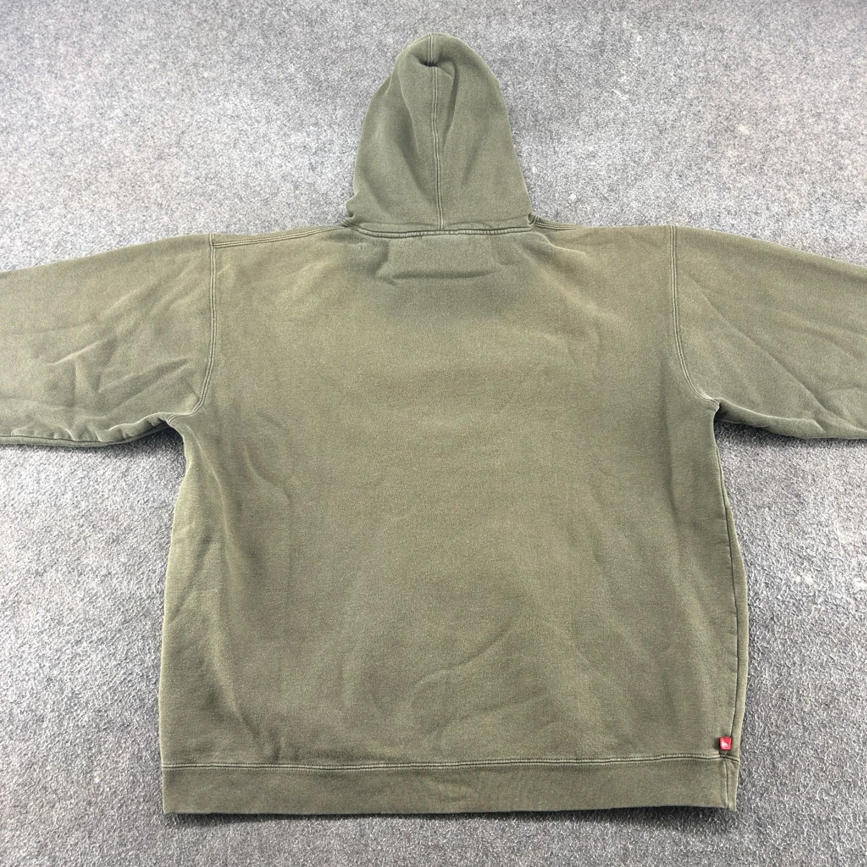Quiksilver VINTAGE Quiksilver Hoodie Mens L Green Pullover Cotton Surf Skate Y2K Hooded Zipper Logo Size US L / EU 52-54 / 3 - 6 Thumbnail