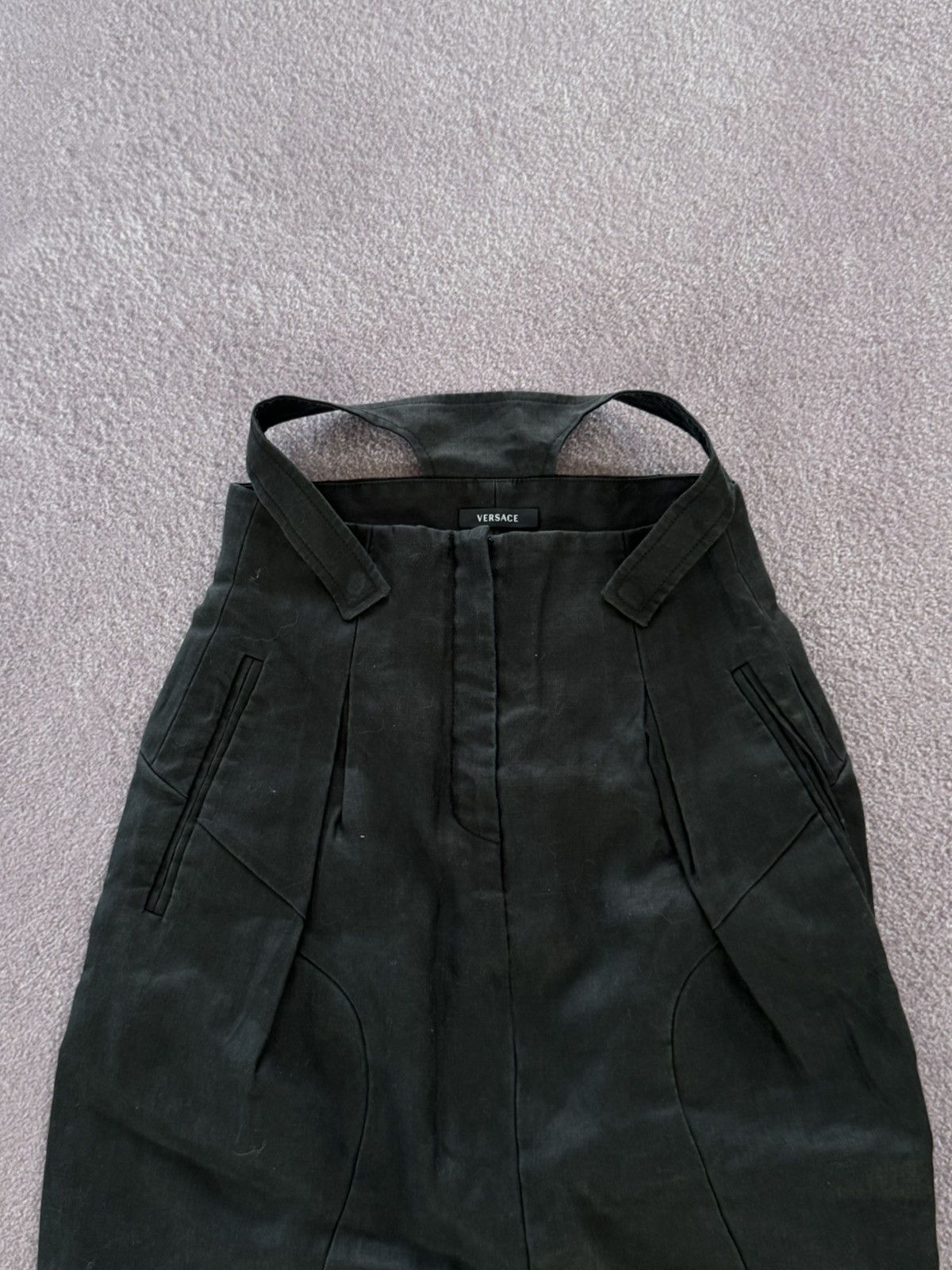 Versace Vintage Versace Futuristic Y2K Luxury Midi Skirt Size 28" / US 6 / IT 42 - 3 Thumbnail