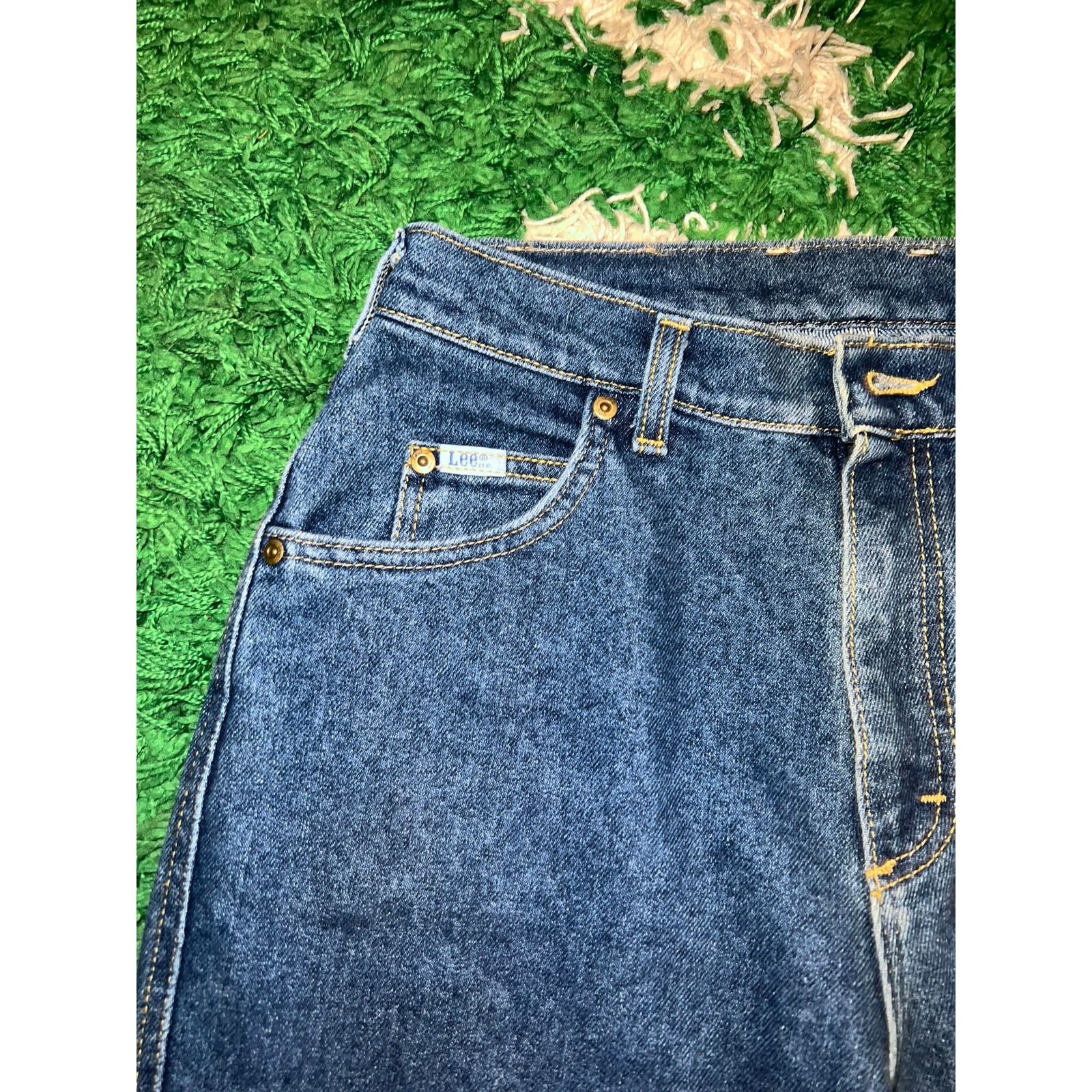 Lee Vintage Women's Lee Petite Blue Denim Jeans Bottoms VTG 12 P Size 34" / US 12 / IT 48 - 3 Thumbnail