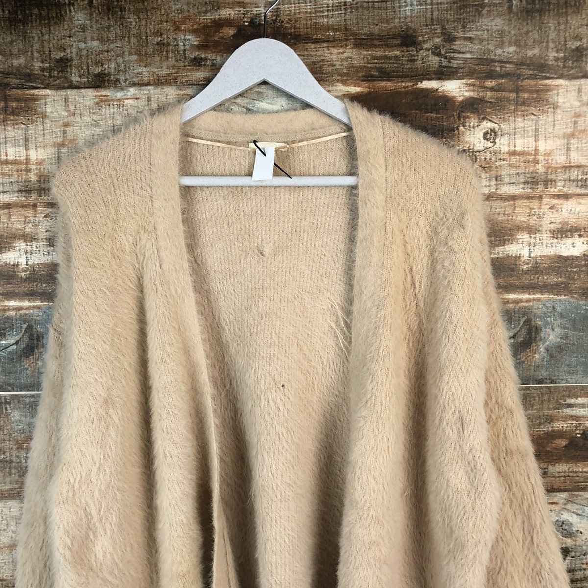 GU DL GU Orange fur shaggy Mohair Knitwear #C362 Size L / US 10 / IT 46 - 4 Thumbnail