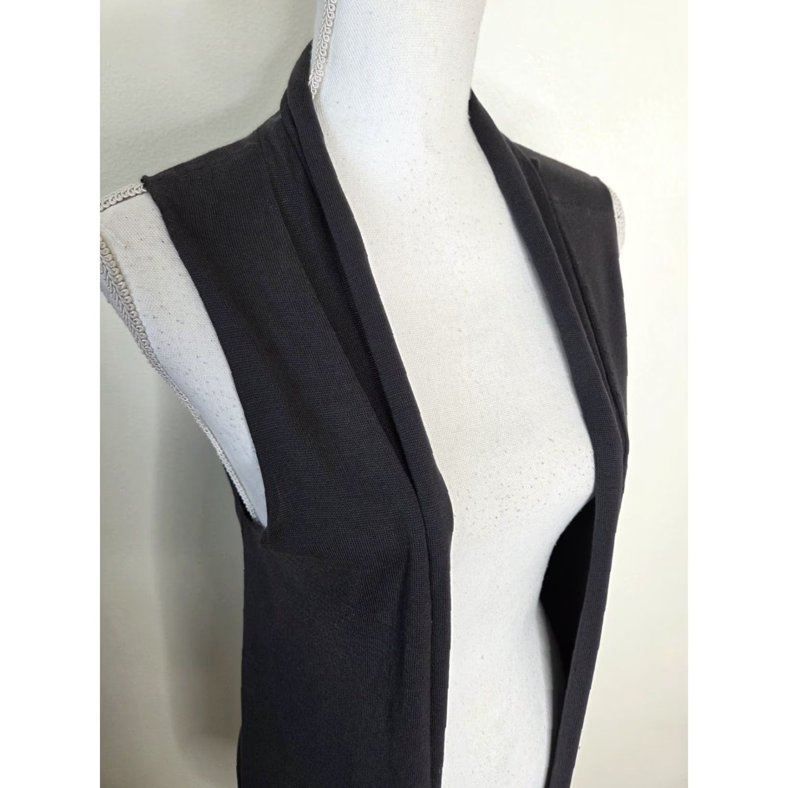 Eileen Fisher Eileen Fisher Tank Vest Womens Medium Silk Cotton Sleeveless Tunic Black Long Lined Classroom? Size M / US 6-8 / IT 42-44 - 2 Thumbnail