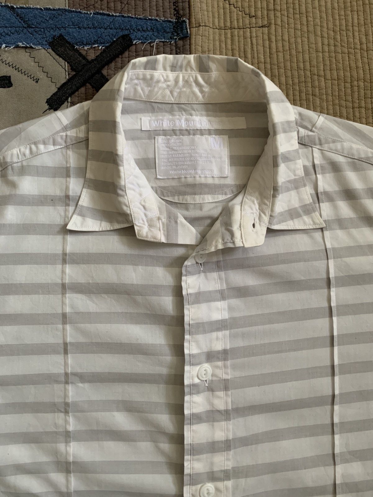 White Mountaineering White Mountaineering Striped Button Shirt Size US S / EU 44-46 / 1 - 2 Thumbnail