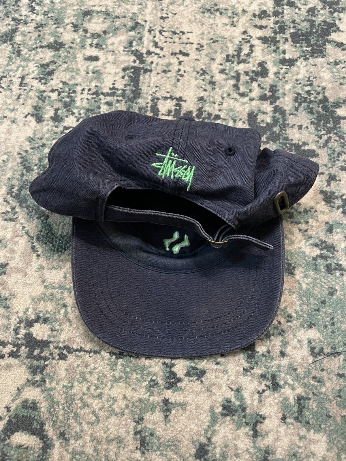 Stussy Stussy Herringbone Twill Strap Back Hat Size ONE SIZE - 4 Thumbnail
