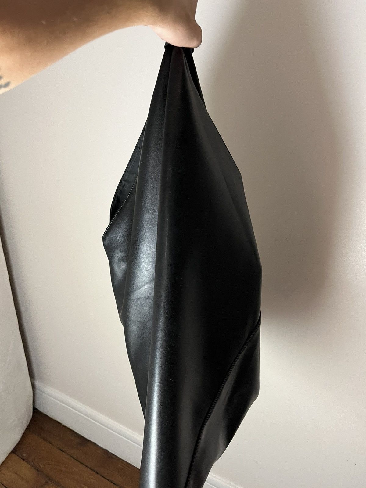 Maison Margiela Black fake leather tote bag (big) MM6 Maison