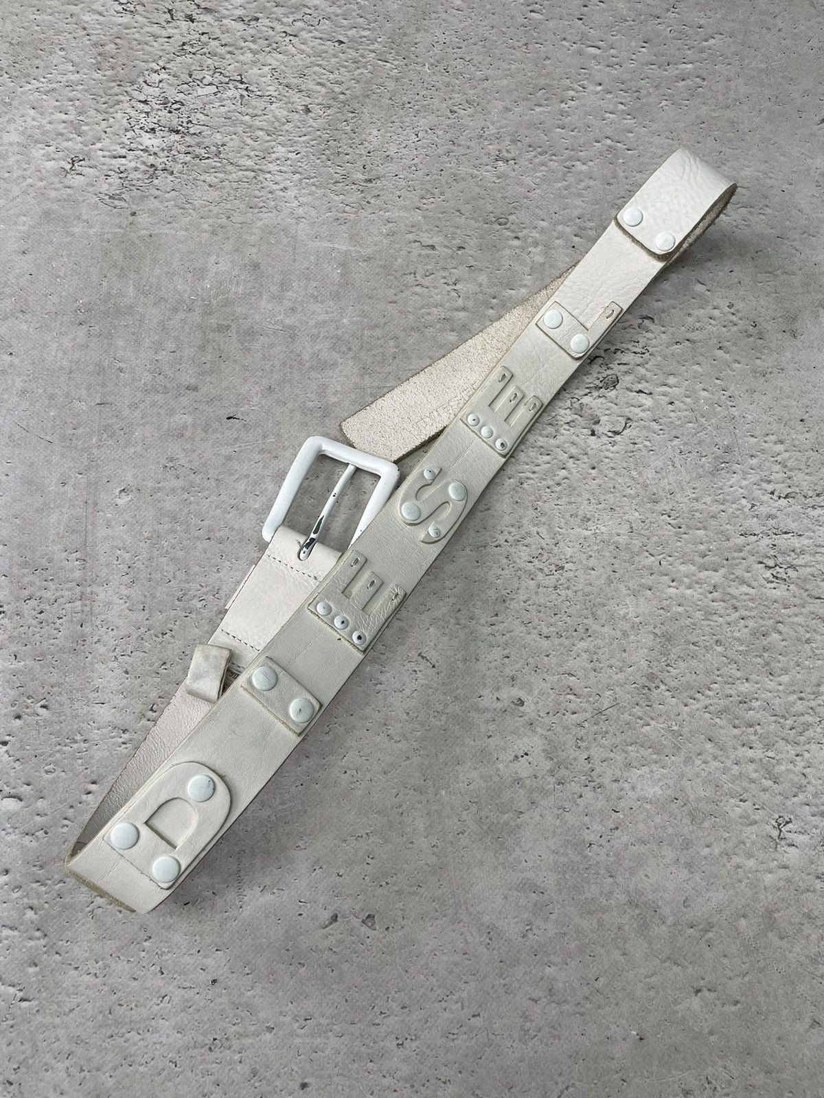 leather belt diesel big logo Japanese Style Punk Streetwear