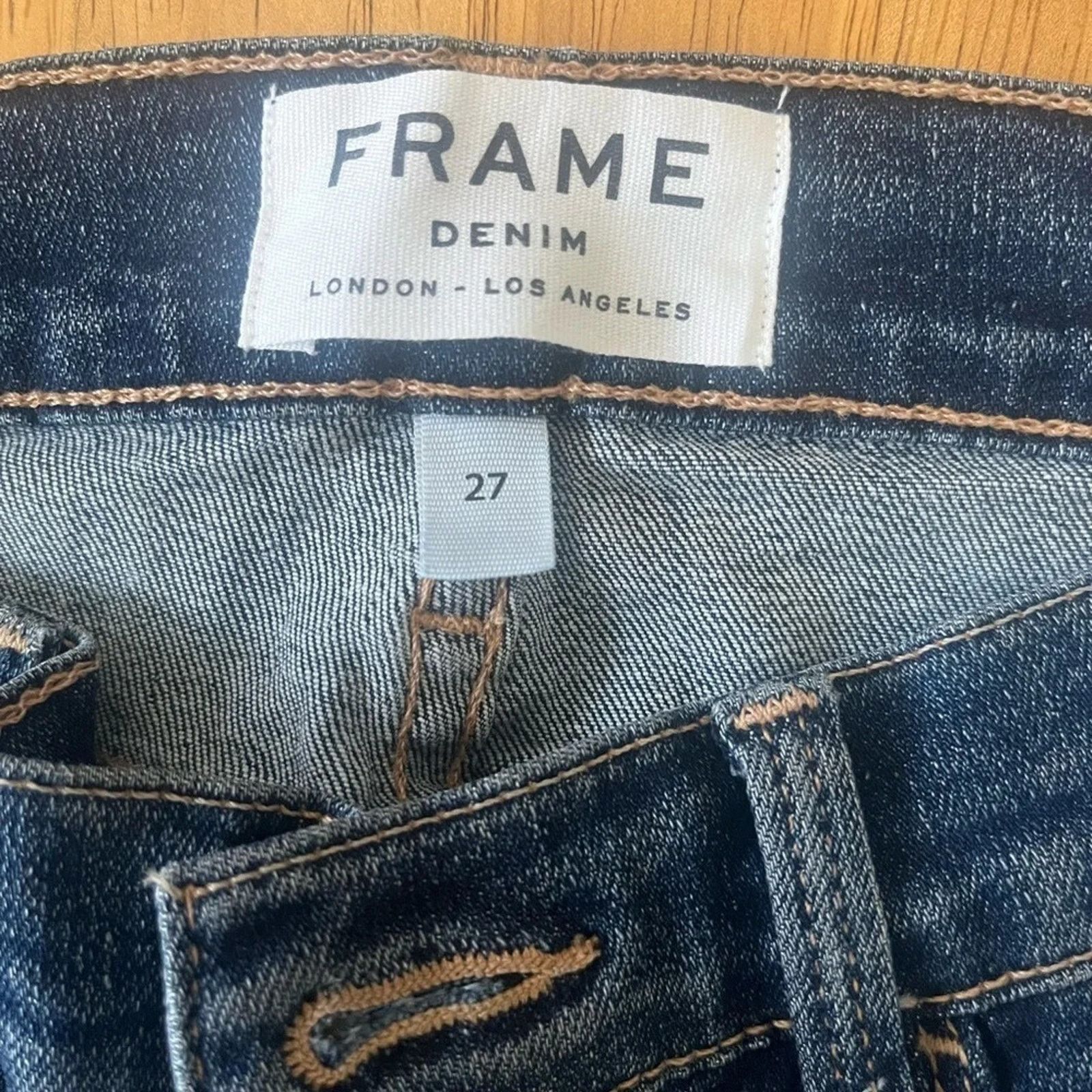 Frame Frame Denim Le Skinny de Jeanne distressed jeans, size 27 Size 27" / US 4 / IT 40 - 7 Thumbnail