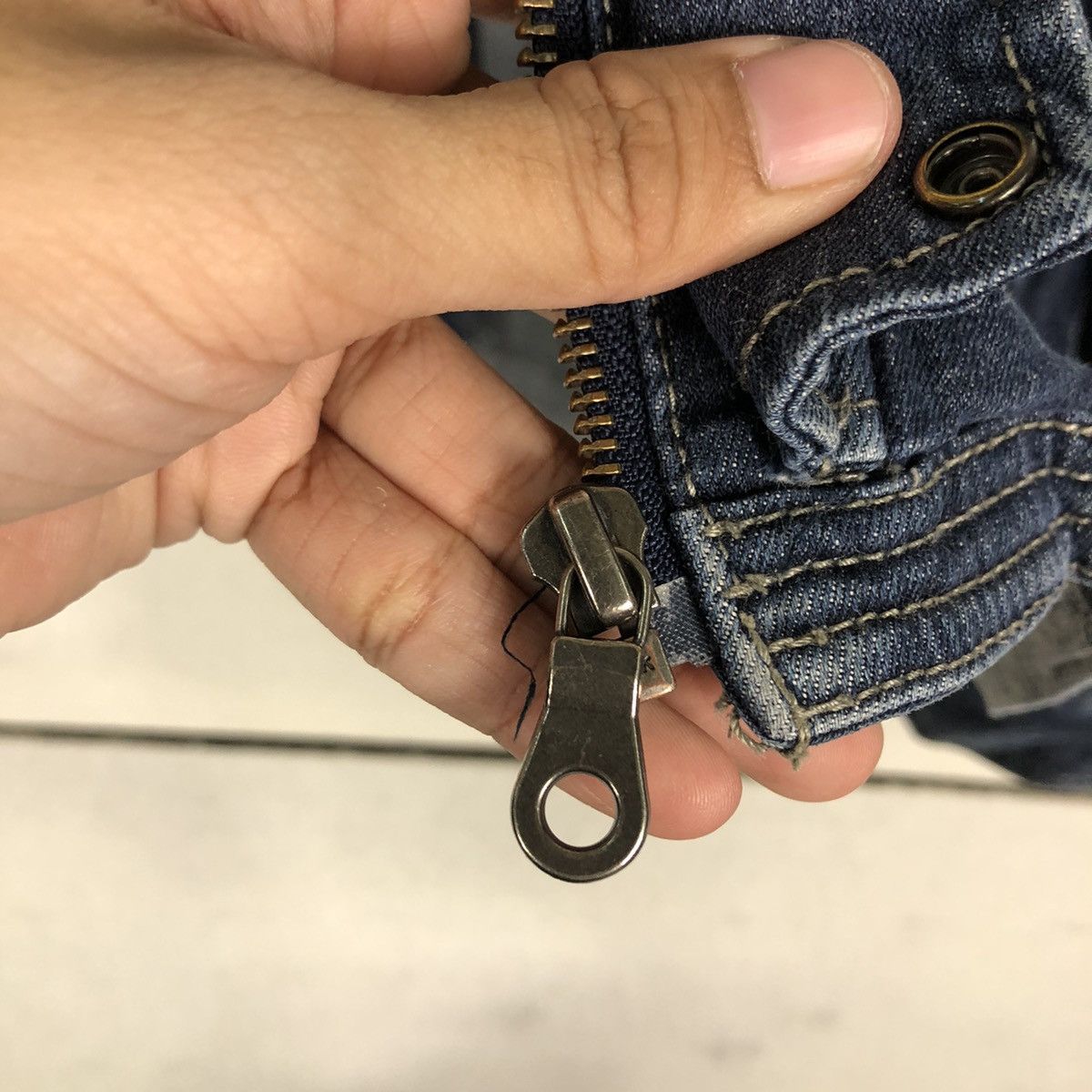 Japanese Brand 🔥Vintage Denim Biker Jacket I’z Frontier Japan Made Size US M / EU 48-50 / 2 - 17 Thumbnail