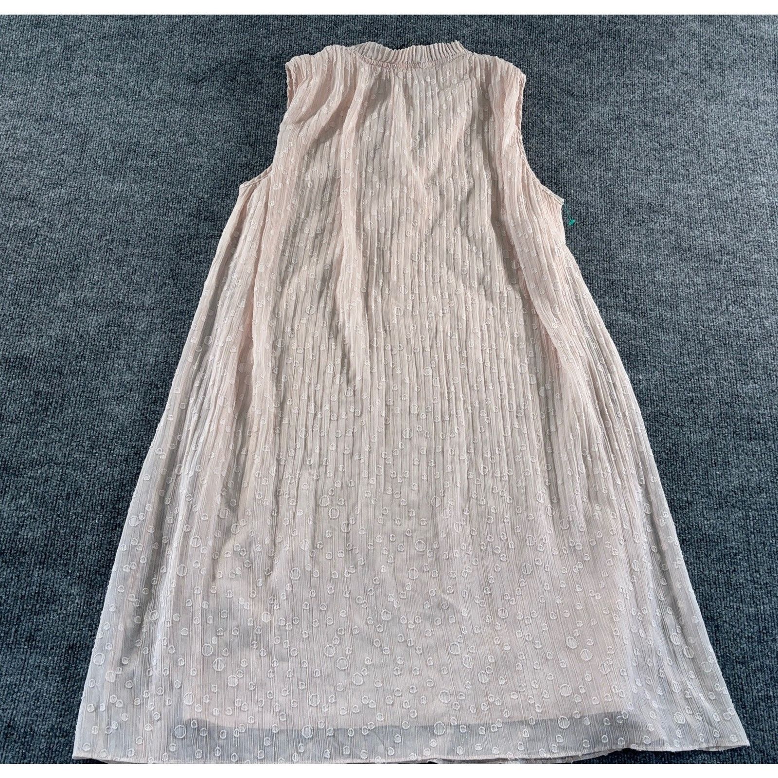 Nanette Lepore Nanette Lepore Blush Chiffon A-Line Dress 8 Tie Neck Size M / US 6-8 / IT 42-44 - 3 Thumbnail