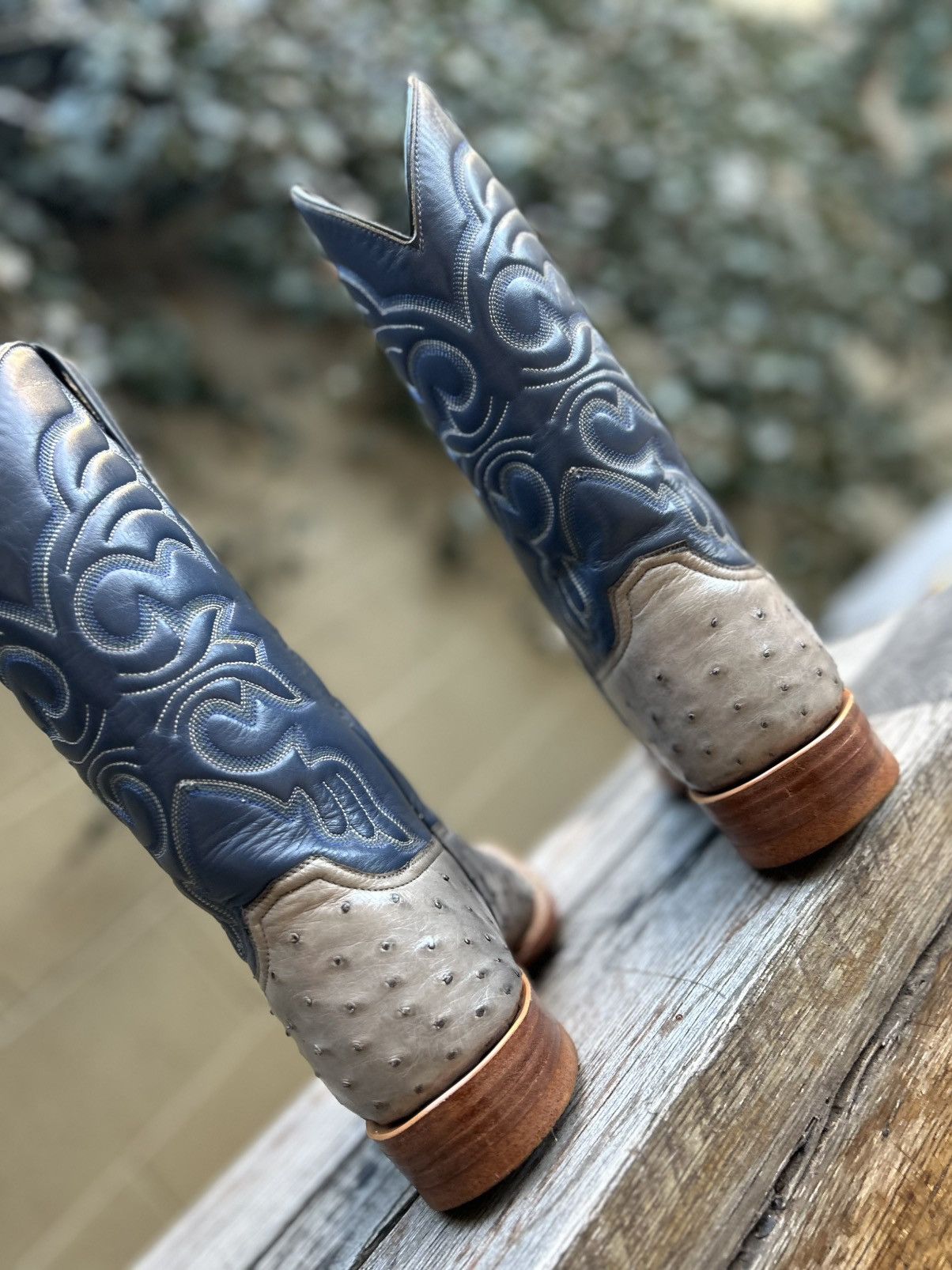 Other Custom Handmade Genuine Full Quill Ostrich Cowboy Boots 10D Size US 10 / EU 43 - 4 Thumbnail