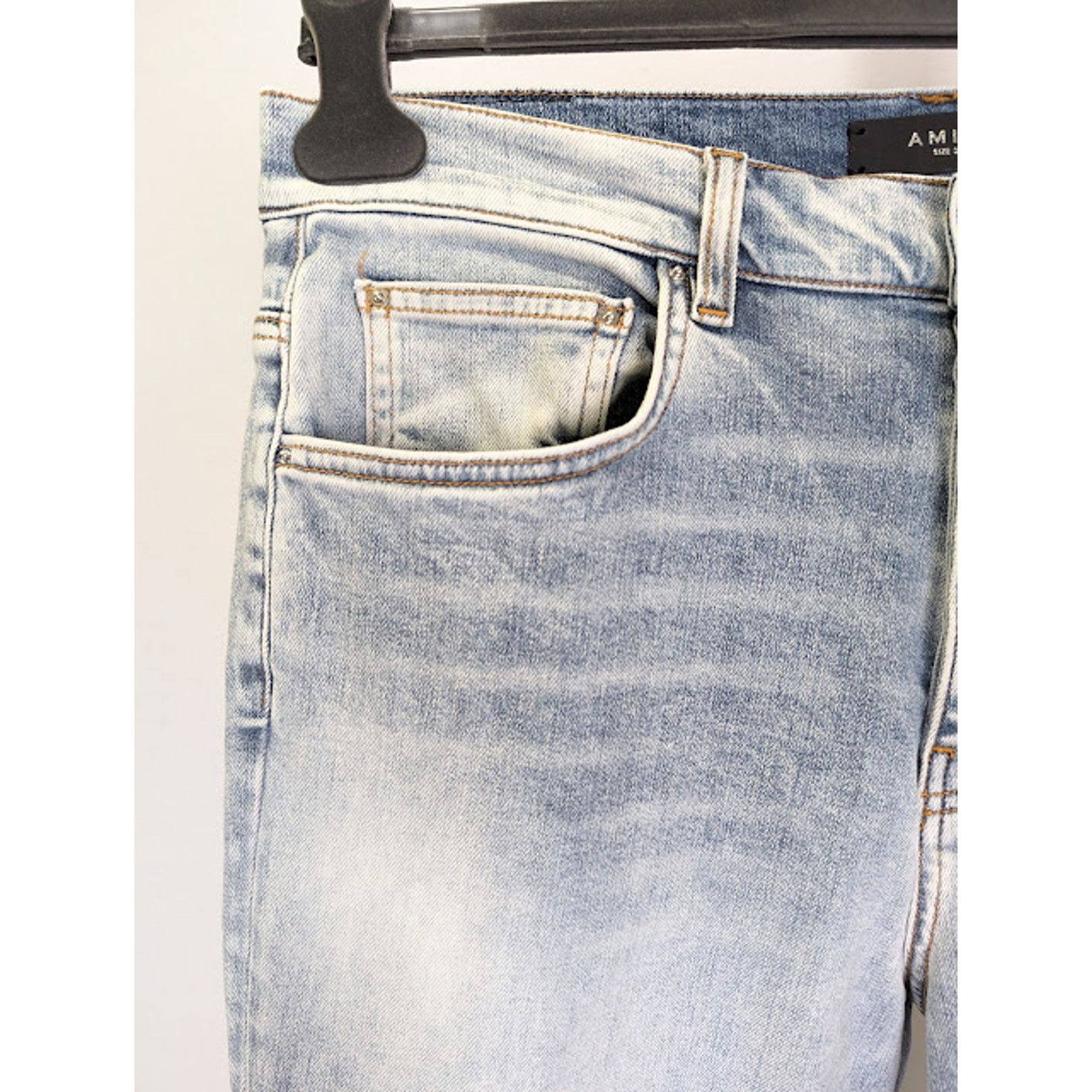 Amiri o1rshd1 Stack Flare Jeans in Stone Indigo Size US 31 - 7 Thumbnail