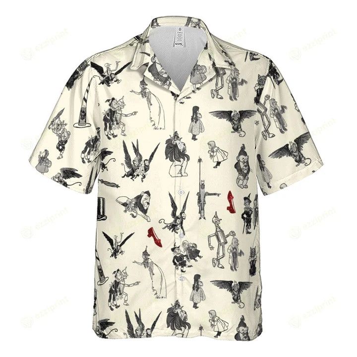 Other Wizard of Oz Vintage Adapt Hawaiian Shirt Size US L / EU 52-54 / 3 - 2 Thumbnail