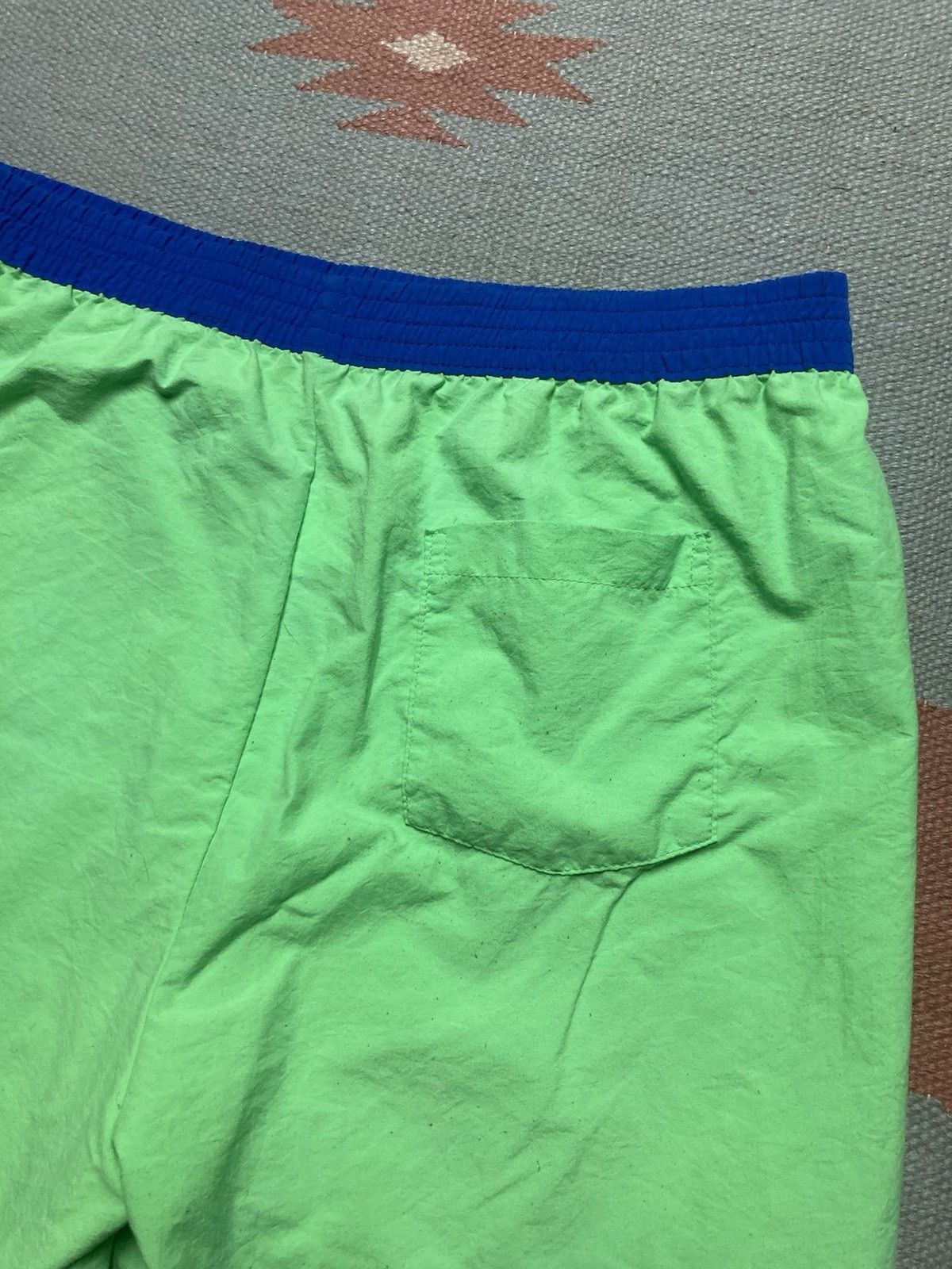 Vintage 80s fusion sport shorts neon lightweight swim trunks medium Size US 32 / EU 48 - 10 Thumbnail