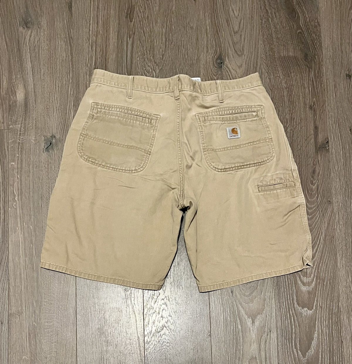 Carhartt × Vintage Vintage Worn Carhartt Carpenter Shorts Size US 34 / EU 50 - 1 Thumbnail