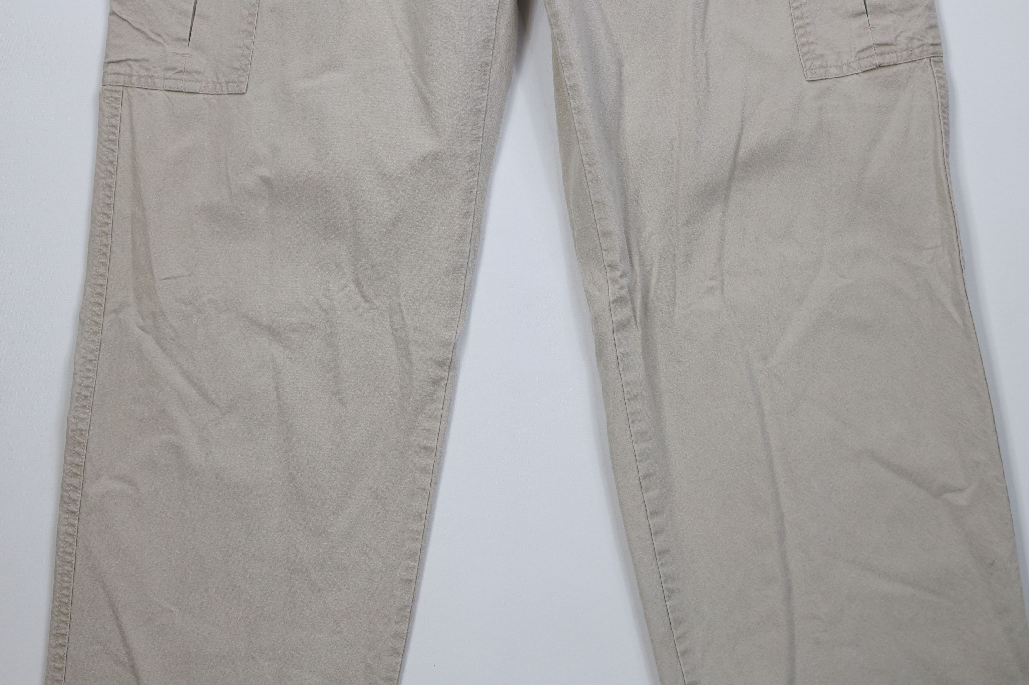 L.L. Bean Vintage 90s LL Bean Tropic Weight Wide Leg Cargo Pants Size US 33 - 3 Thumbnail