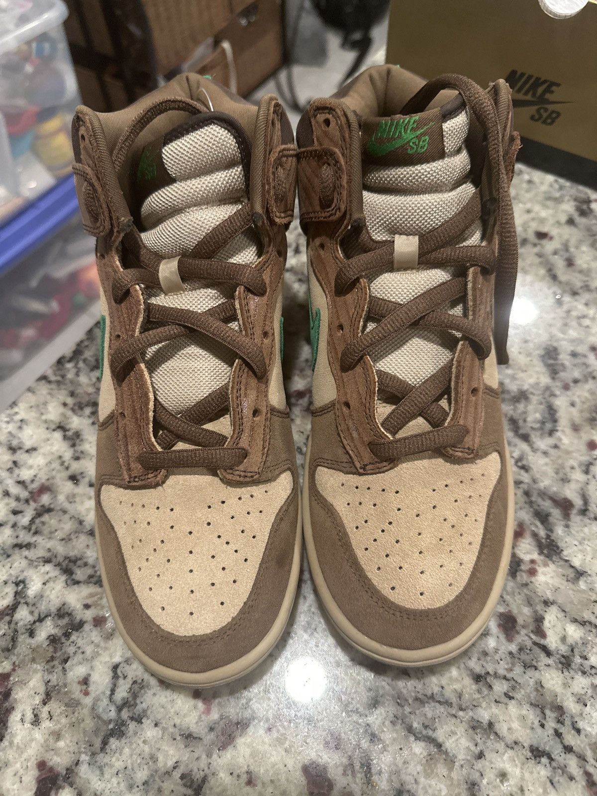 Nike nike sb dunk high tweed wood deck Size US 8.5 / EU 41-42 - 3 Thumbnail