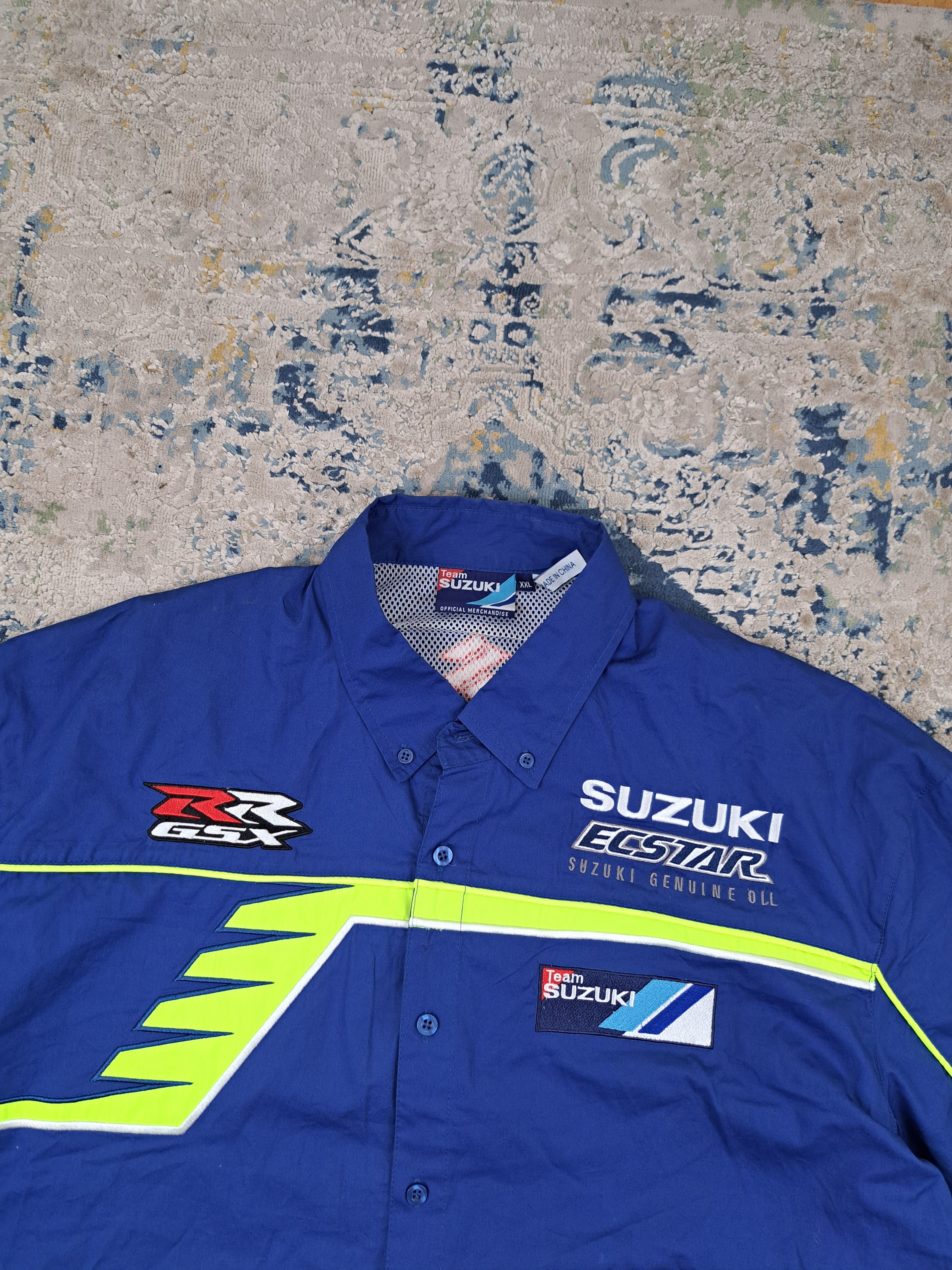 Vintage Vintage y2k Suzuki Racing Team Button Up Shirt Moto Size US XL / EU 56 / 4 - 2 Thumbnail