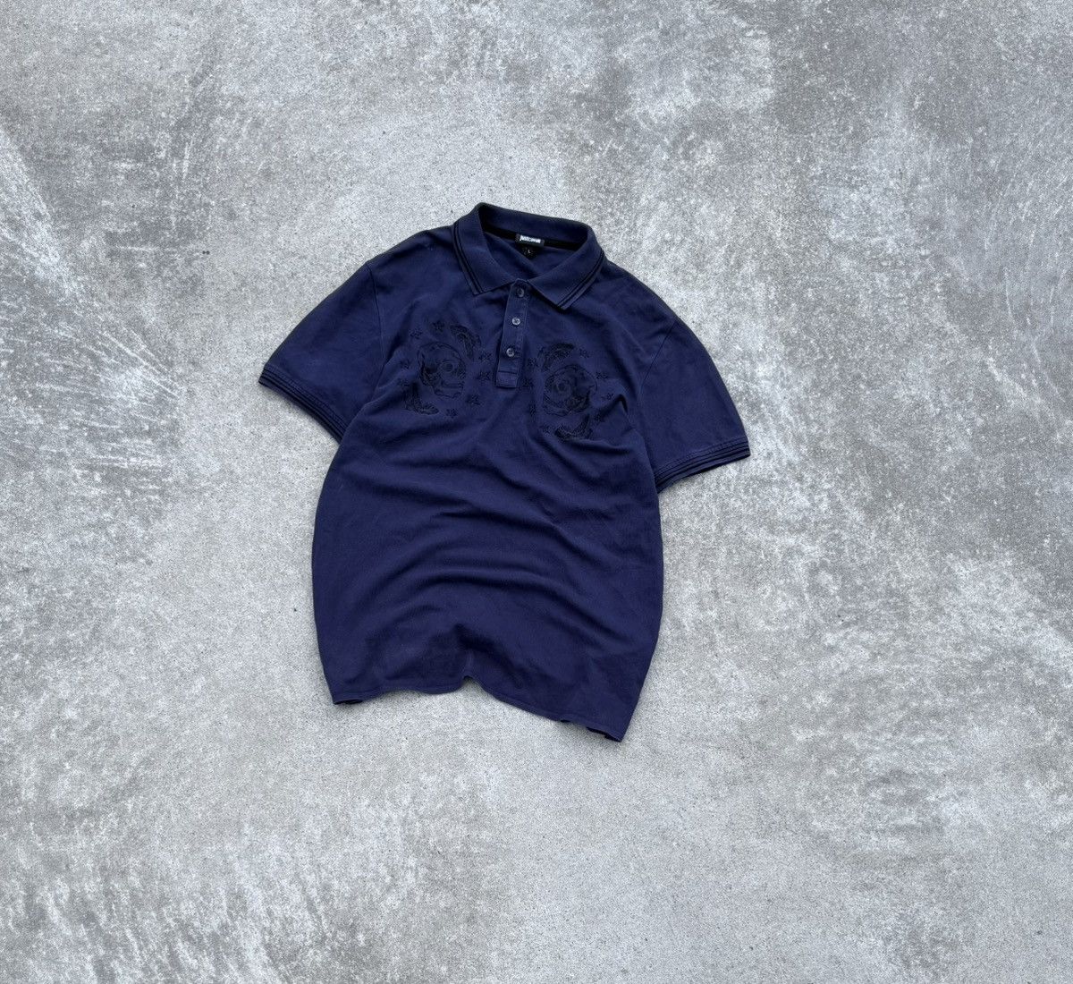 Other Vintage Just Cavalli Y2K streetwear luxury rare polo shirt Size US L / EU 52-54 / 3 - 2 Thumbnail