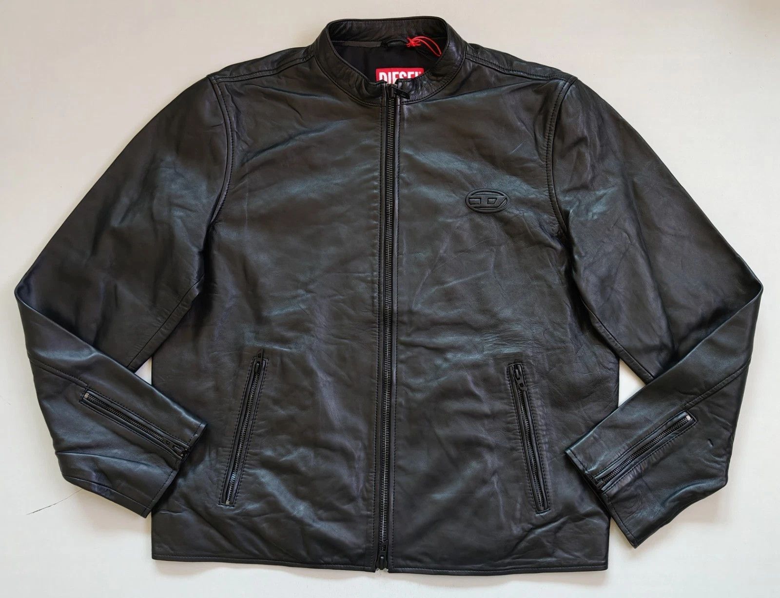 Diesel Diesel logo-embossed leather jacket FTP 5087 Size US L / EU 52-54 / 3 - 1 Thumbnail