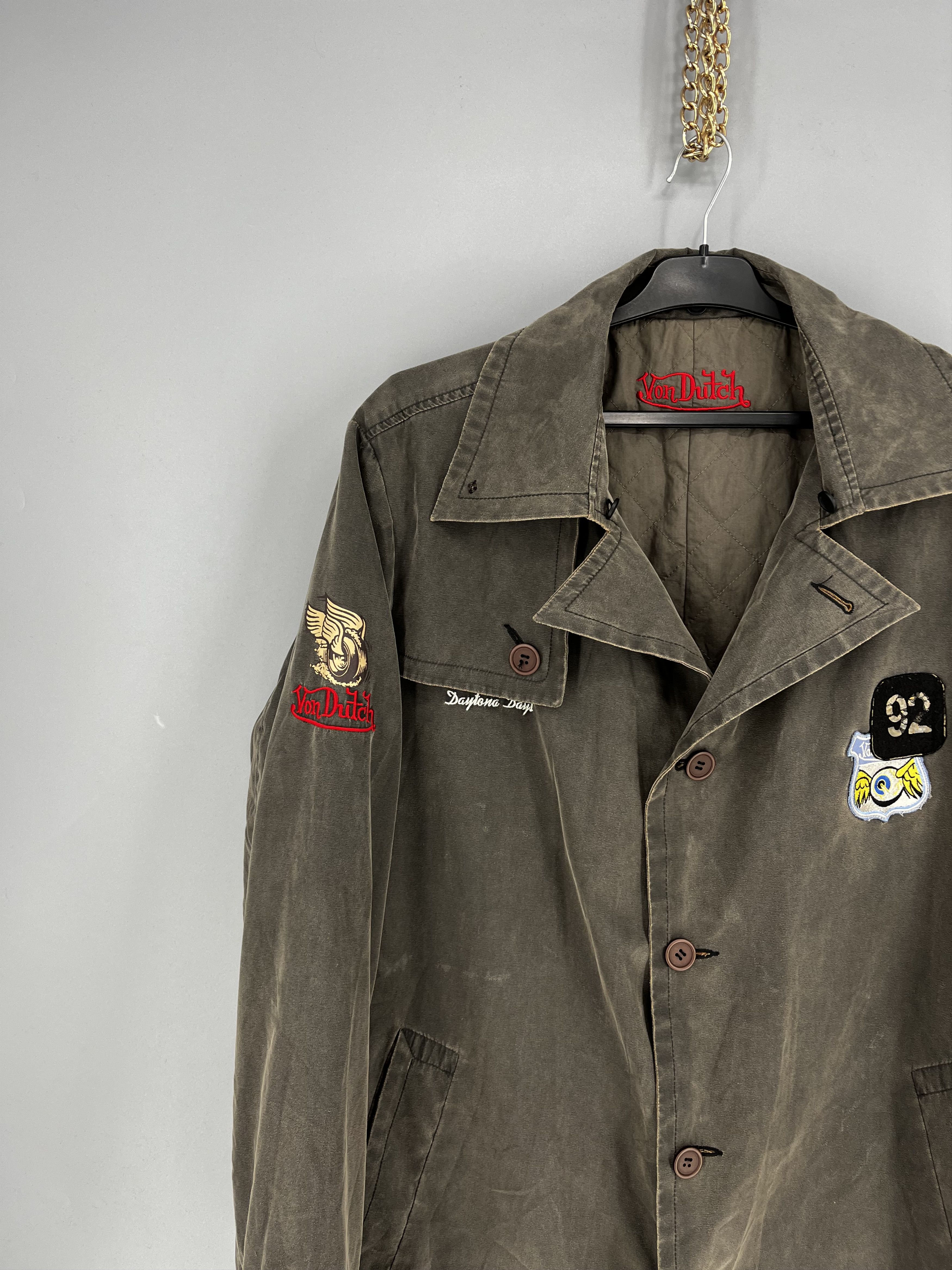 Japanese Brand Vintage 90s Von Dutch Coat Parka Jacket Size US XXL / EU 58 / 5 - 4 Thumbnail