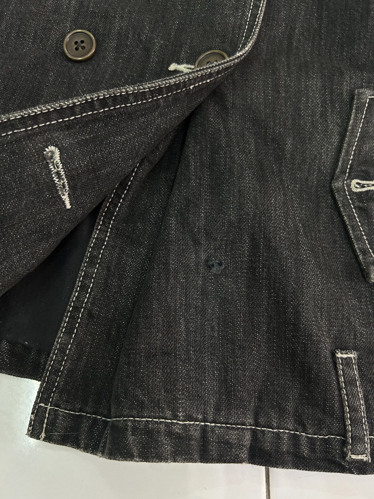Japanese Brand × Vintage 💥vintage japanese denim jacket punk style Size US S / EU 44-46 / 1 - 16 Thumbnail